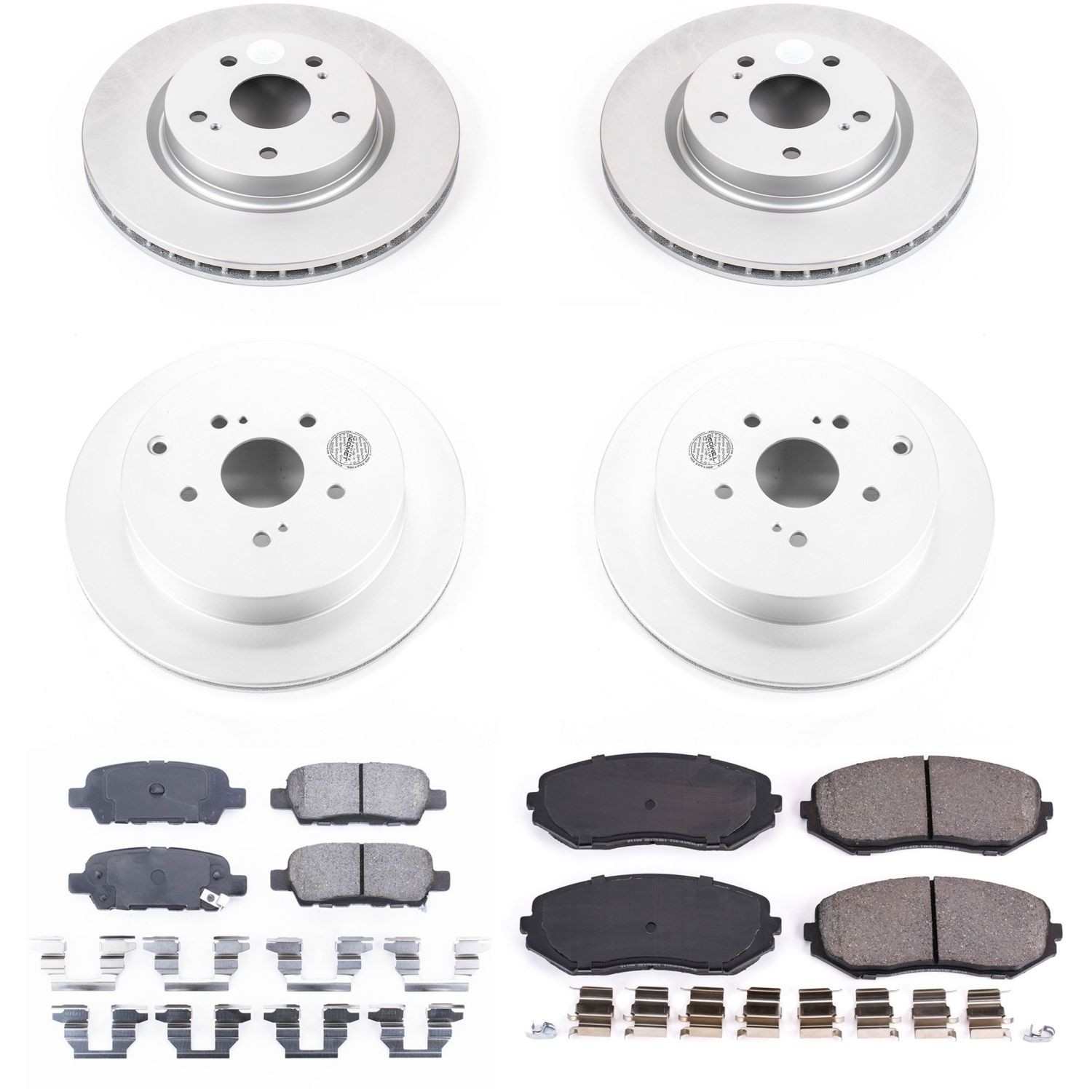 Power Stop 09-13 Suzuki Grand Vitara Front & Rear Z17 Evolution Geomet Coated Brake Kit