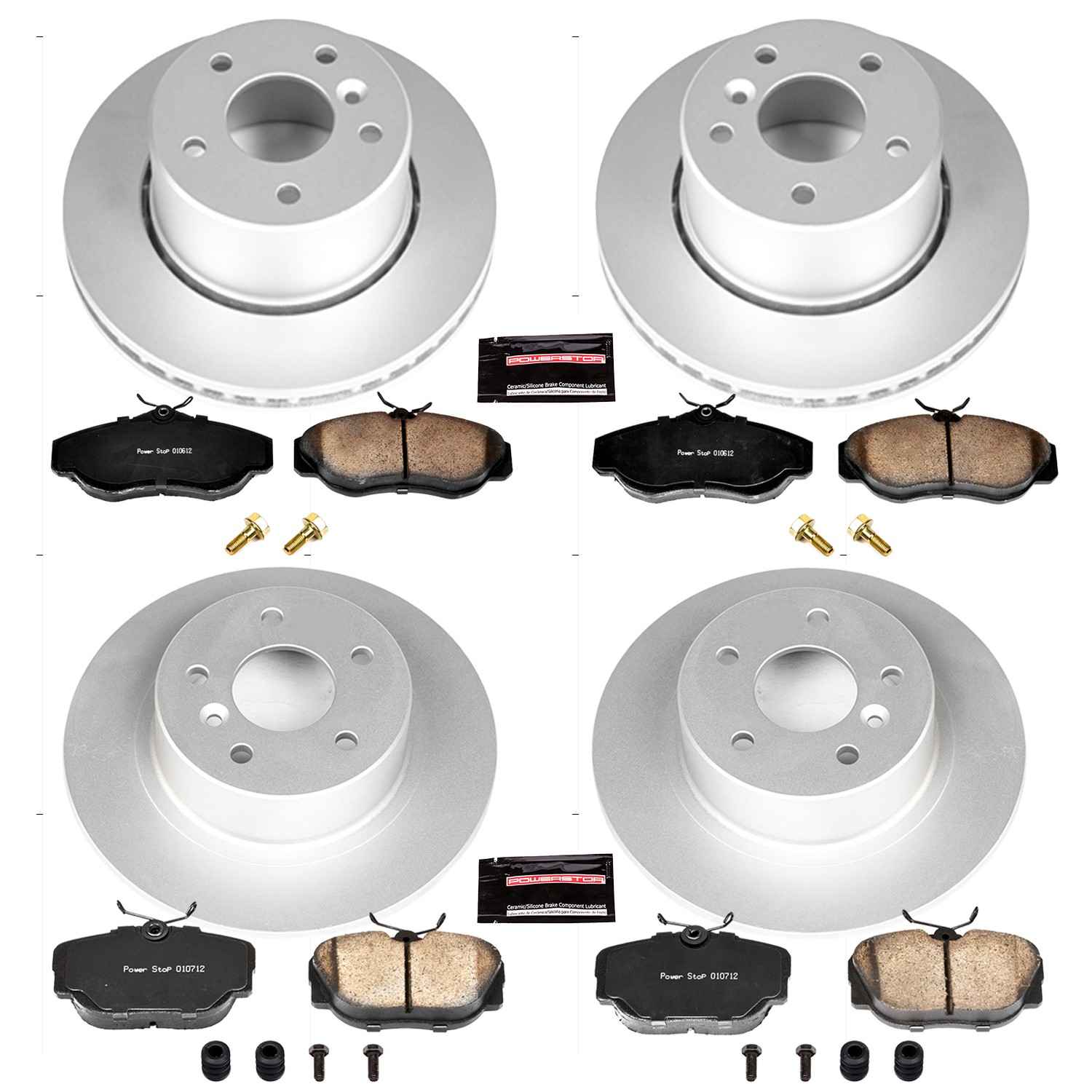 Power Stop 99-04 Land Rover Discovery Front & Rear Z23 Evolution Sport Coated Brake Kit