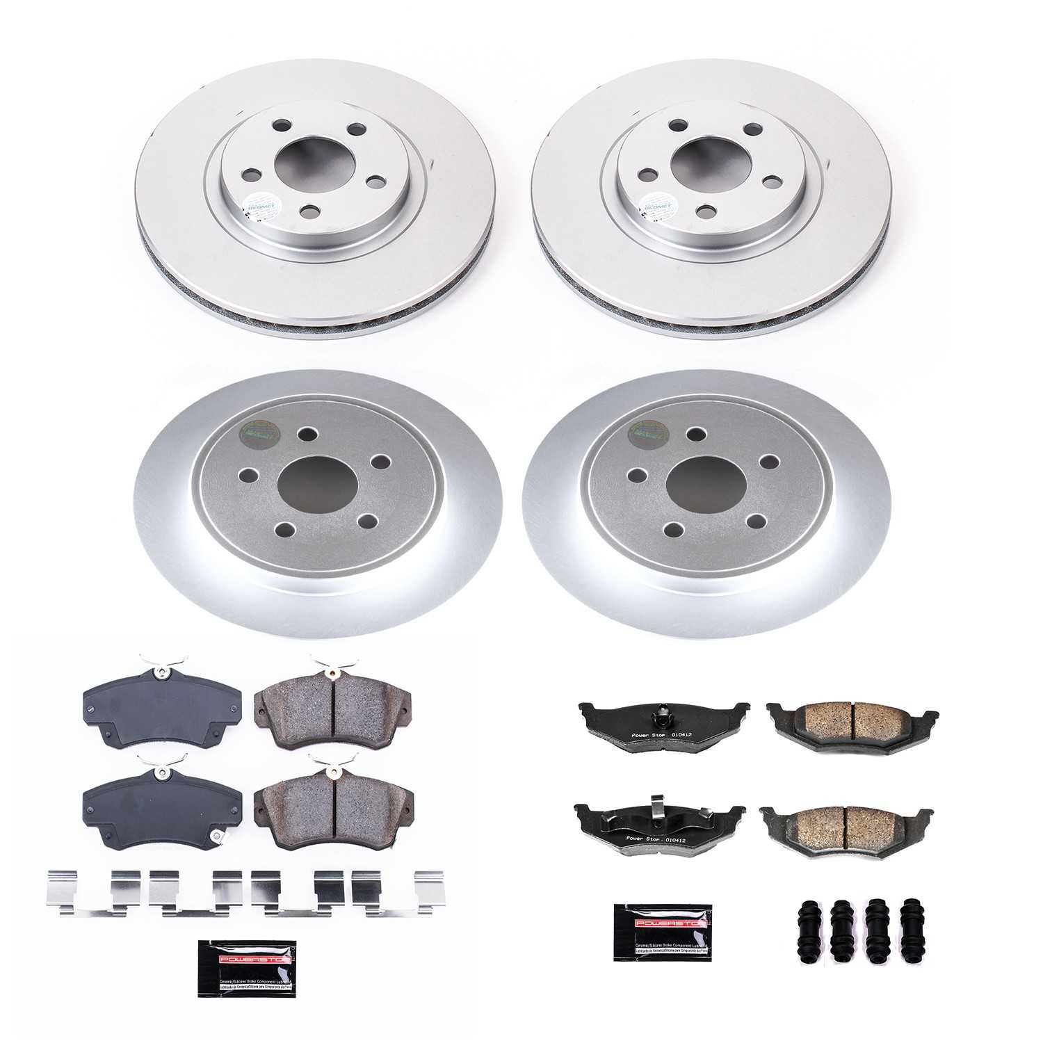 Power Stop 2010 Chrysler PT Cruiser Front & Rear Z17 Evolution Geomet Coated Brake Kit