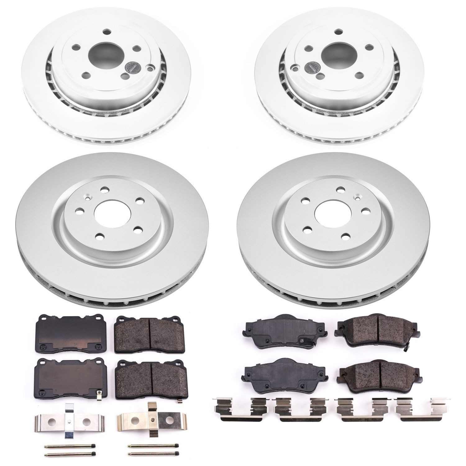 Power Stop 2009 Pontiac G8 Front & Rear Z17 Evolution Geomet Coated Brake Kit