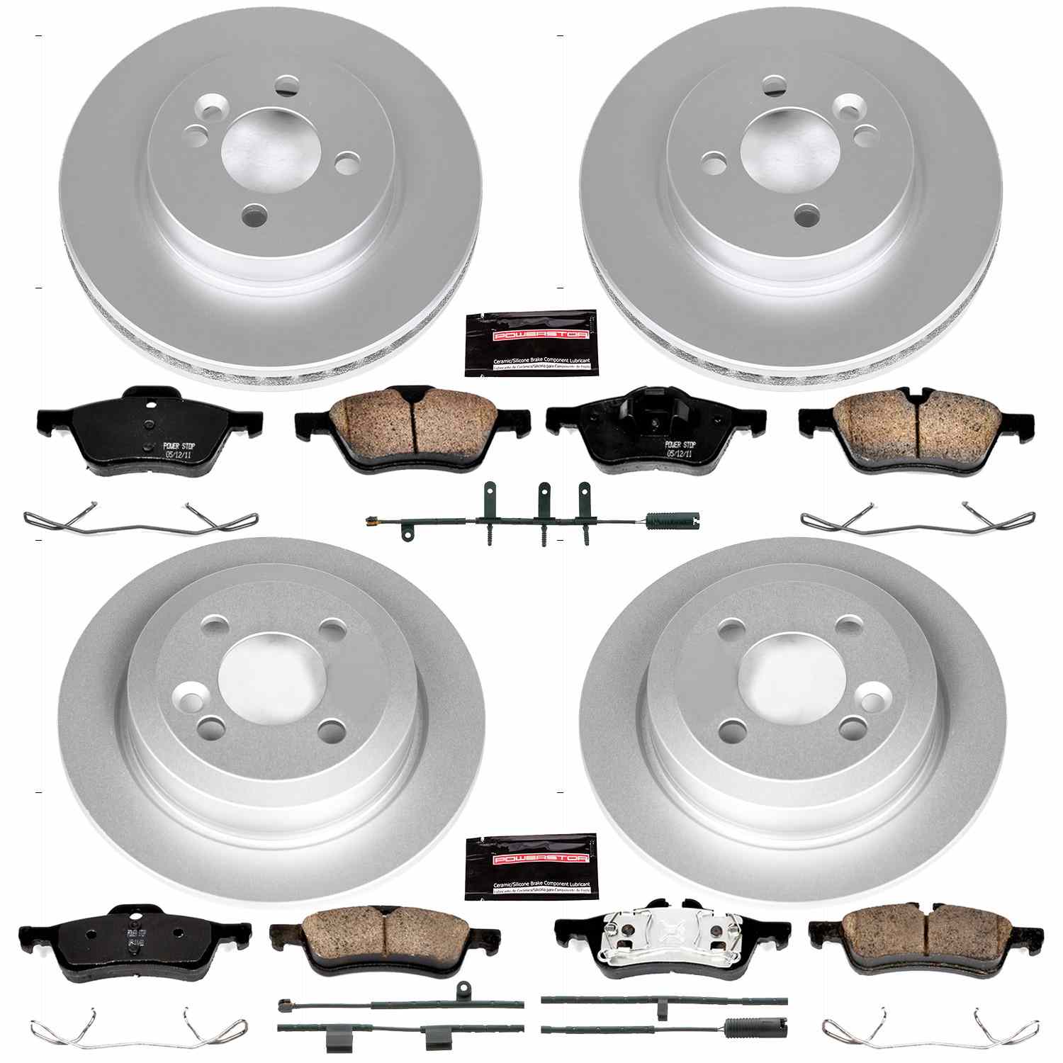 Power Stop 07-08 Mini Cooper Front & Rear Z23 Evolution Sport Coated Brake Kit