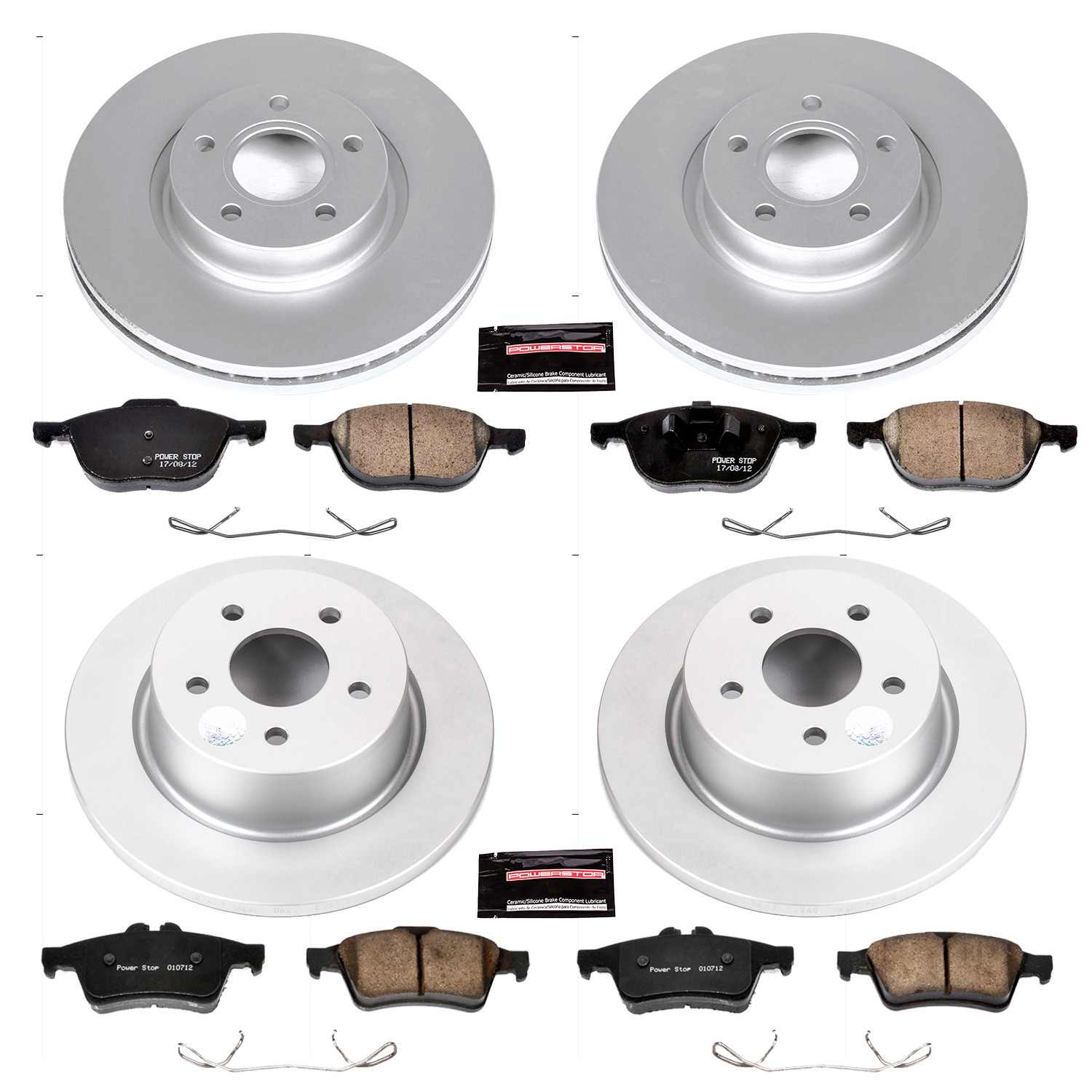 Power Stop 13-17 Ford C-Max Front & Rear Z23 Evolution Sport Coated Brake Kit
