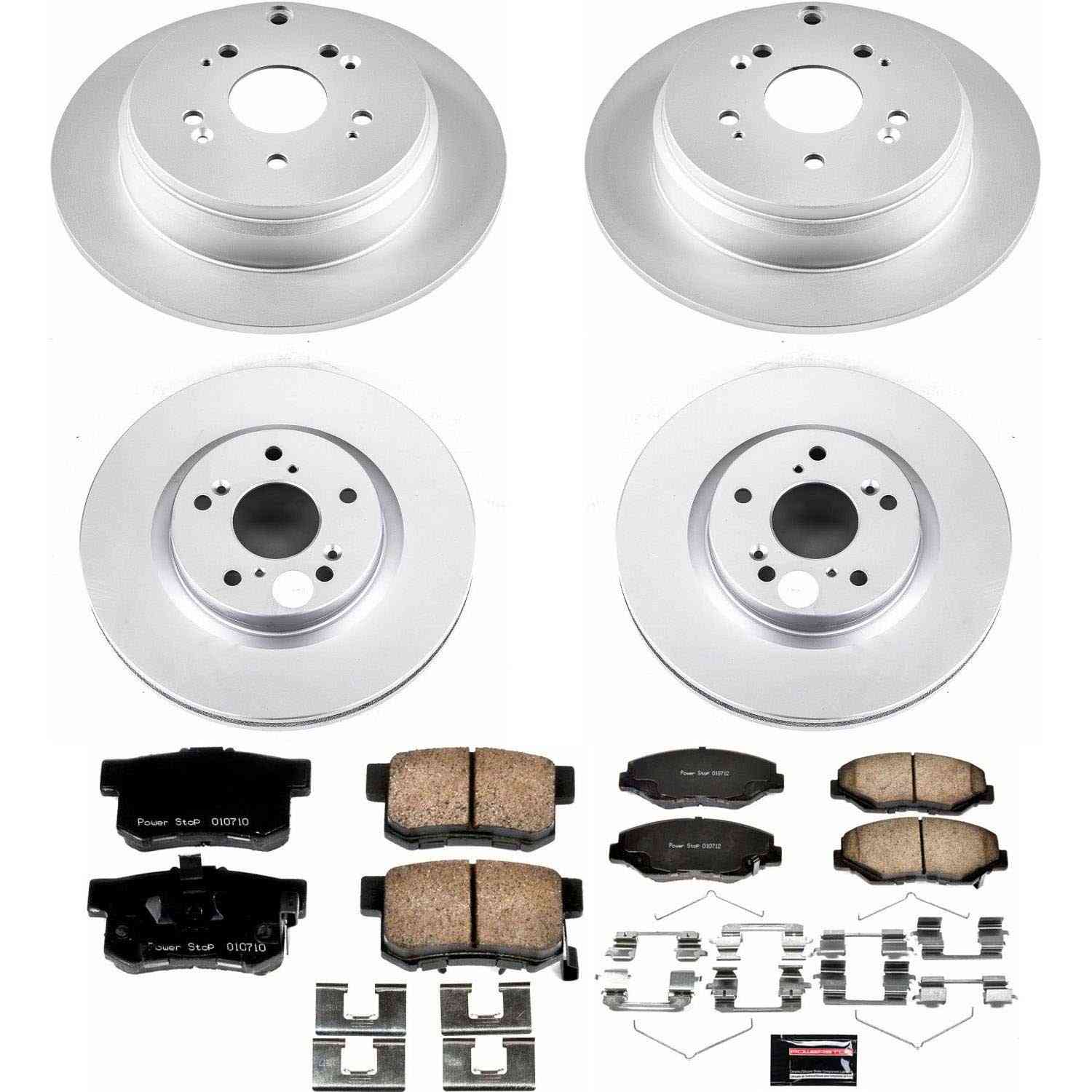 Power Stop 12-16 Honda CR-V Front & Rear Z17 Evolution Geomet Coated Brake Kit