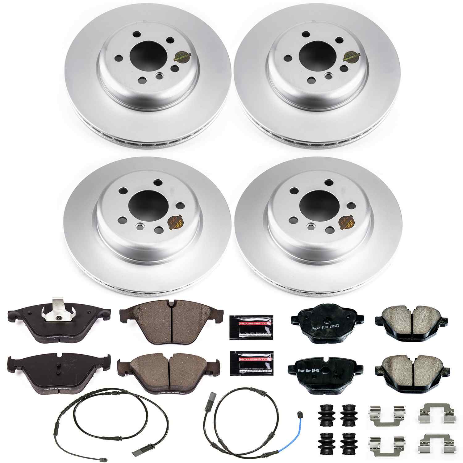 Power Stop 2011 BMW 535i xDrive Front & Rear Z23 Evolution Sport Coated Brake Kit