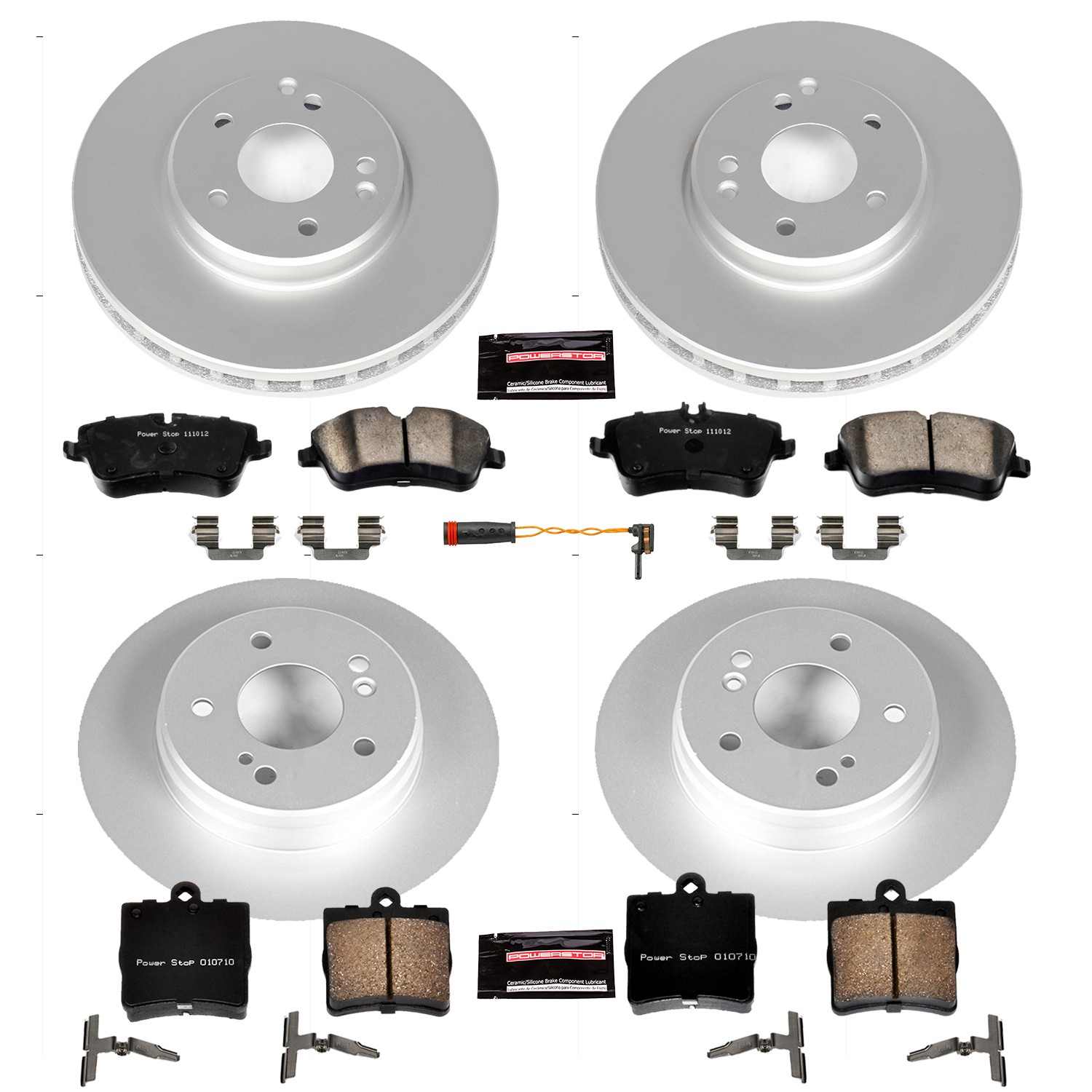 Power Stop 06-08 Mercedes-Benz SLK280 Front & Rear Z23 Evolution Sport Coated Brake Kit