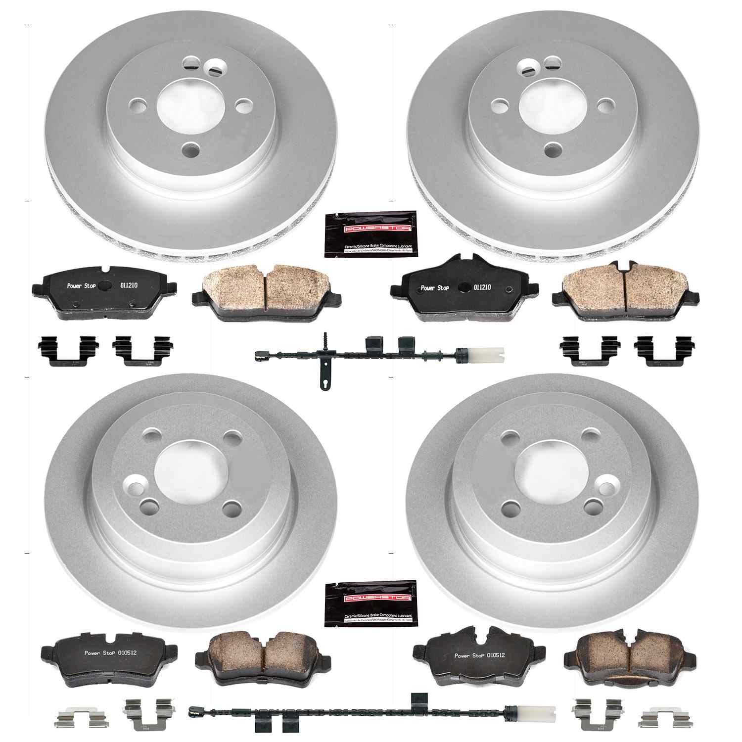 Power Stop 11-16 Mini Cooper Front & Rear Z23 Evolution Sport Coated Brake Kit
