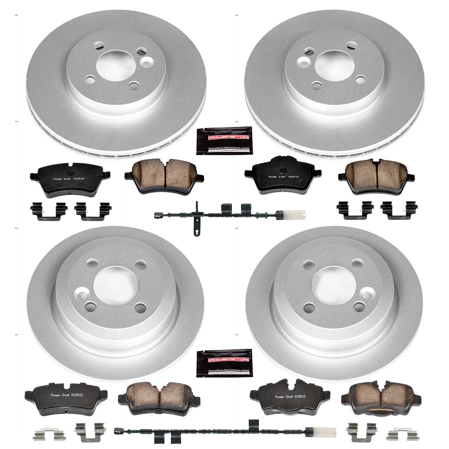 Power Stop 11-16 Mini Cooper Front & Rear Z23 Evolution Sport Coated Brake Kit