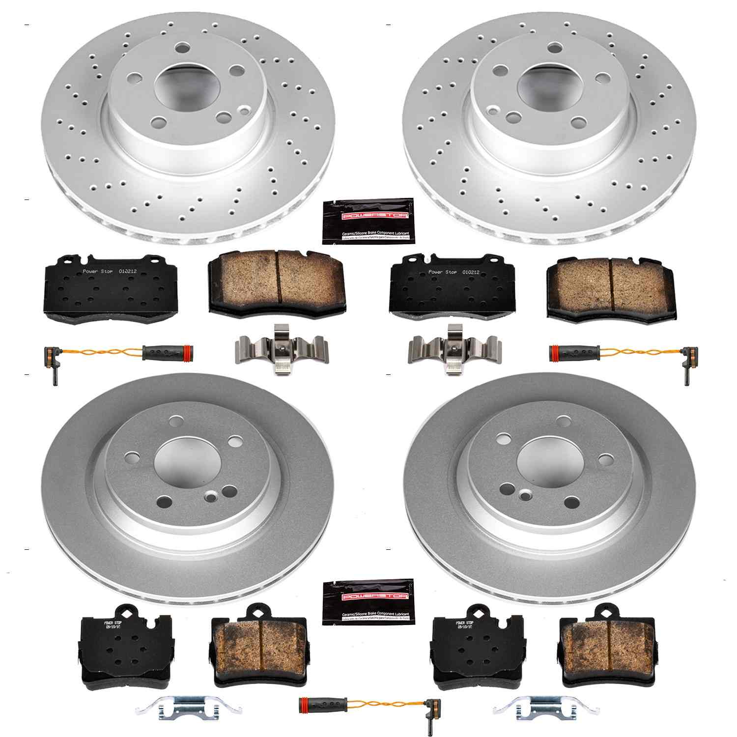 Power Stop 2003 Mercedes-Benz S430 Front & Rear Z23 Evolution Sport Coated Brake Kit