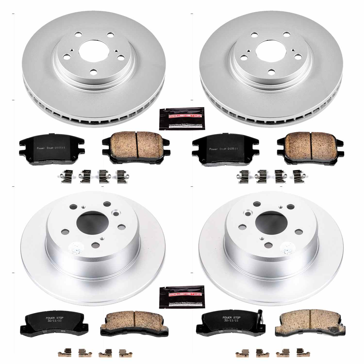 Power Stop 02-03 Lexus RX300 Front & Rear Z17 Evolution Geomet Coated Brake Kit