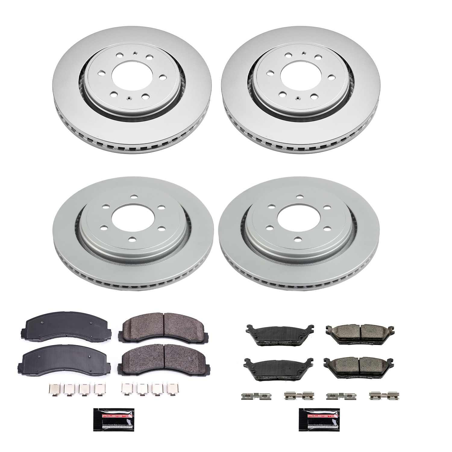 Power Stop 15-17 Ford F-150 Front & Rear Z17 Evolution Geomet Coated Brake Kit