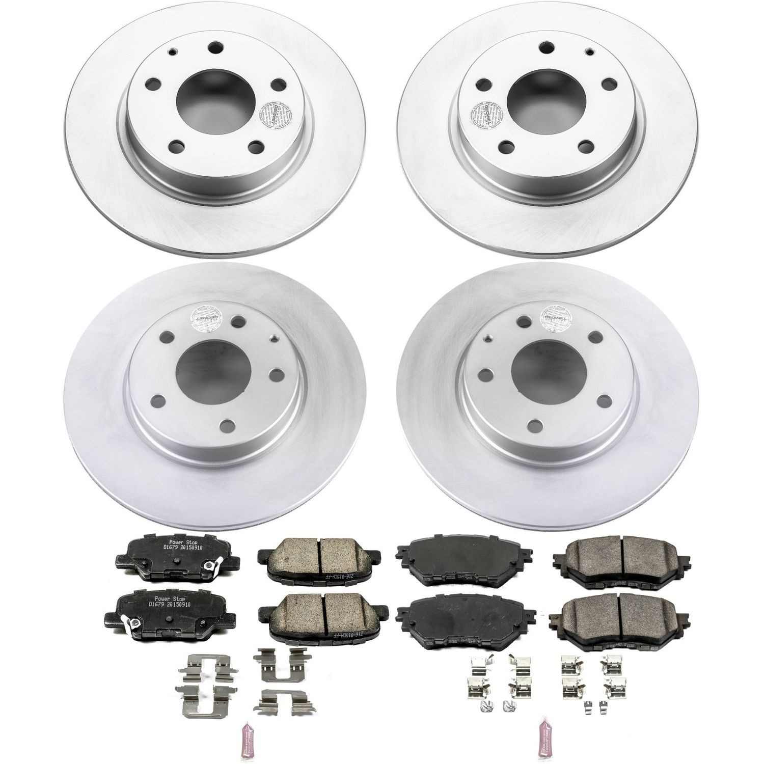 Power Stop 14-16 Mazda 3 Front & Rear Z17 Evolution Geomet Coated Brake Kit