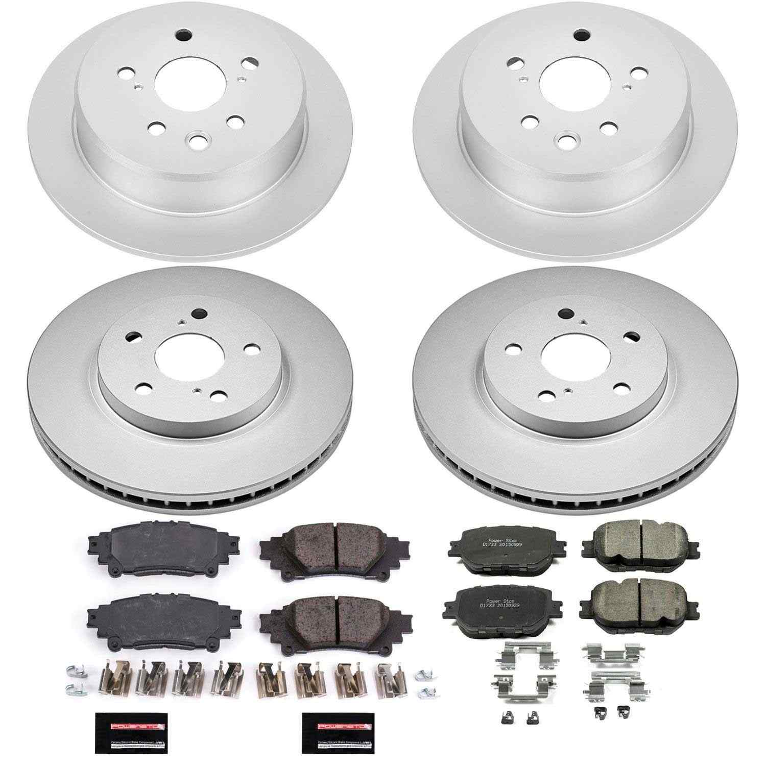 Power Stop 14-15 Lexus IS250 Front & Rear Z17 Evolution Geomet Coated Brake Kit