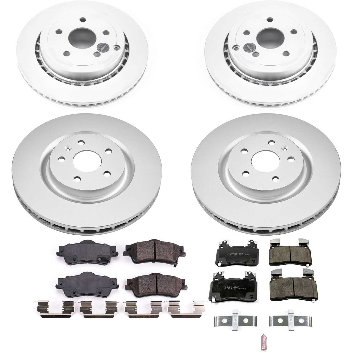 Power Stop 2014 Chevrolet SS Front & Rear Z17 Evolution Geomet Coated Brake Kit