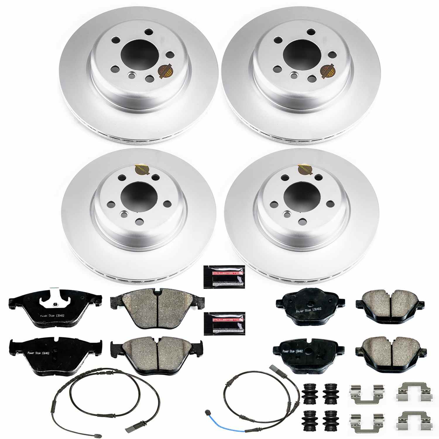 Power Stop 14-16 BMW 528i Front & Rear Z23 Evolution Sport Coated Brake Kit