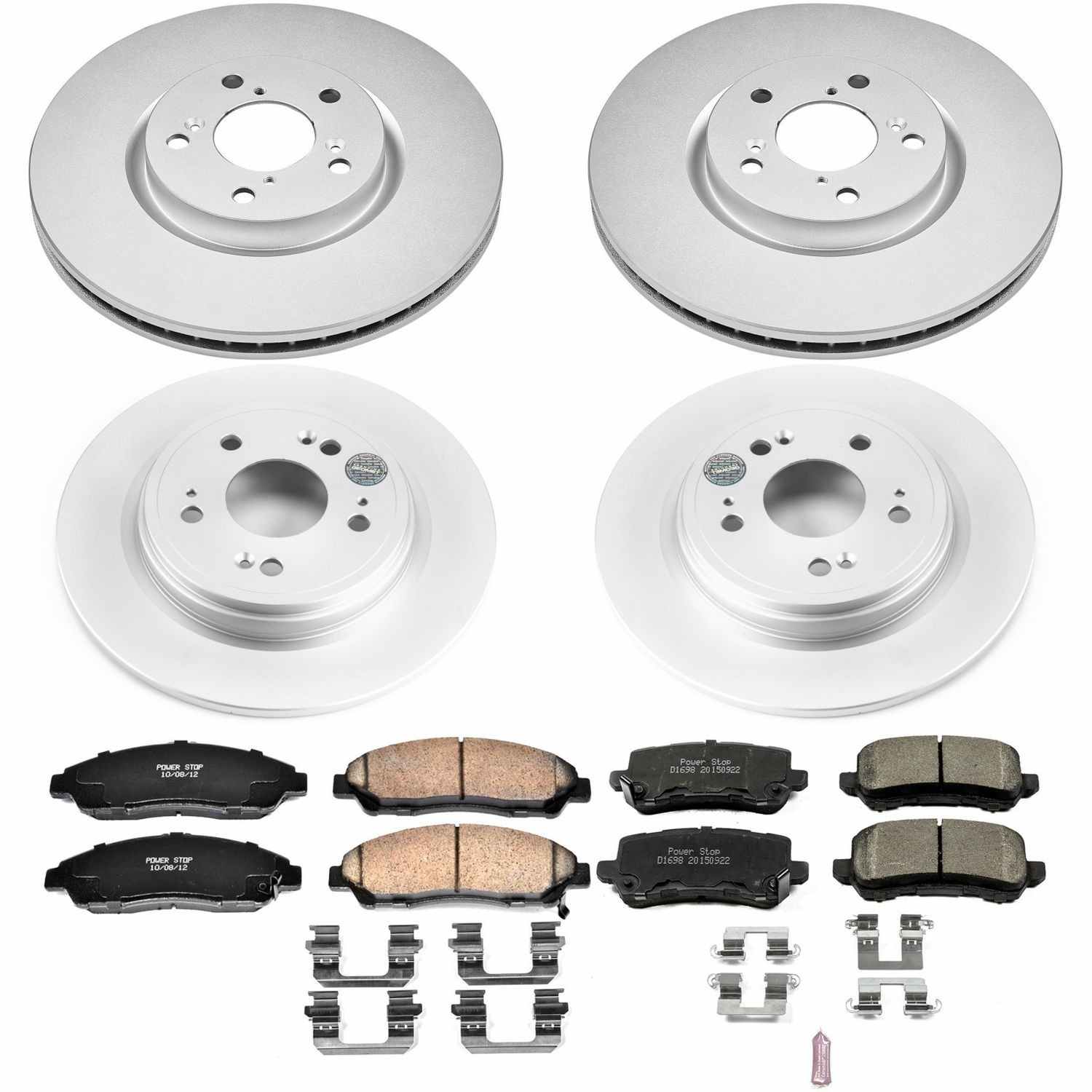 Power Stop 16-19 Acura RLX Front & Rear Z17 Evolution Geomet Coated Brake Kit