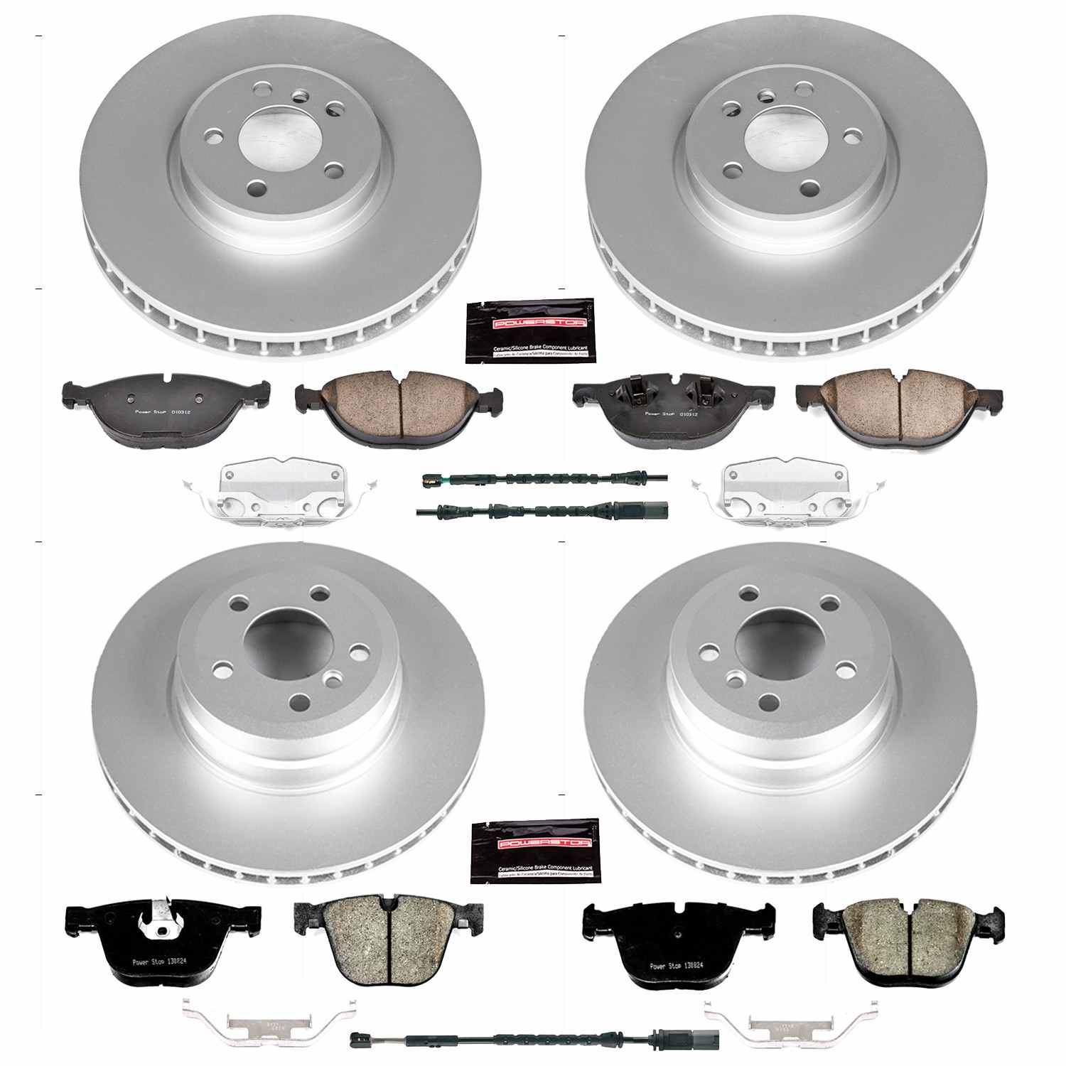 Power Stop 11-18 BMW X5 Front and Rear Z23 Coated Brake Kit