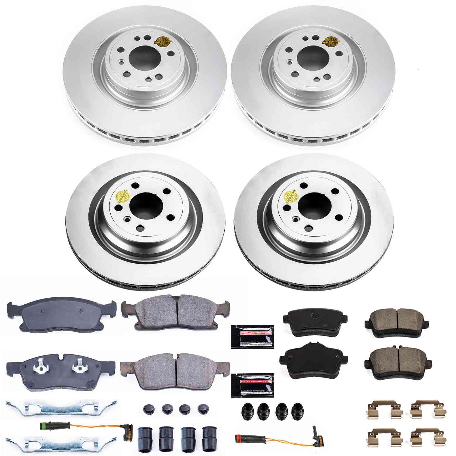 Power Stop 2016 Mercedes-Benz GLE300d Front & Rear Z23 Evolution Sport Coated Brake Kit