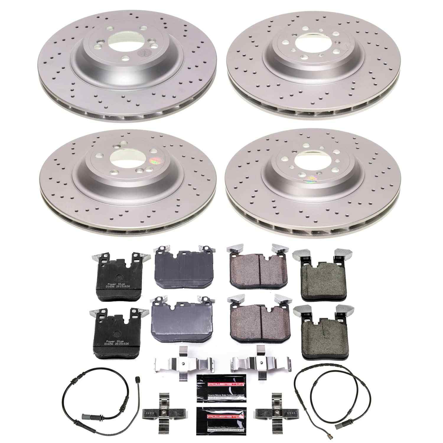Power Stop 16-18 BMW M2 Front and Rear Z23 Coated Brake Kit
