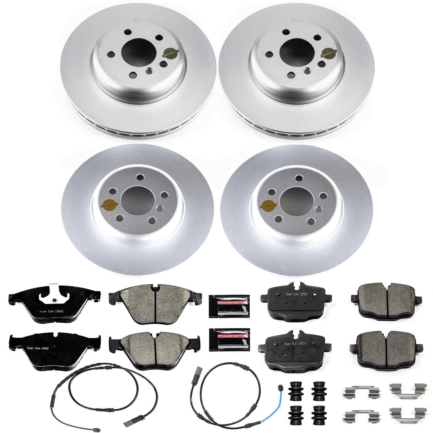 Power Stop 12-16 BMW 640i Front & Rear Z23 Evolution Sport Coated Brake Kit
