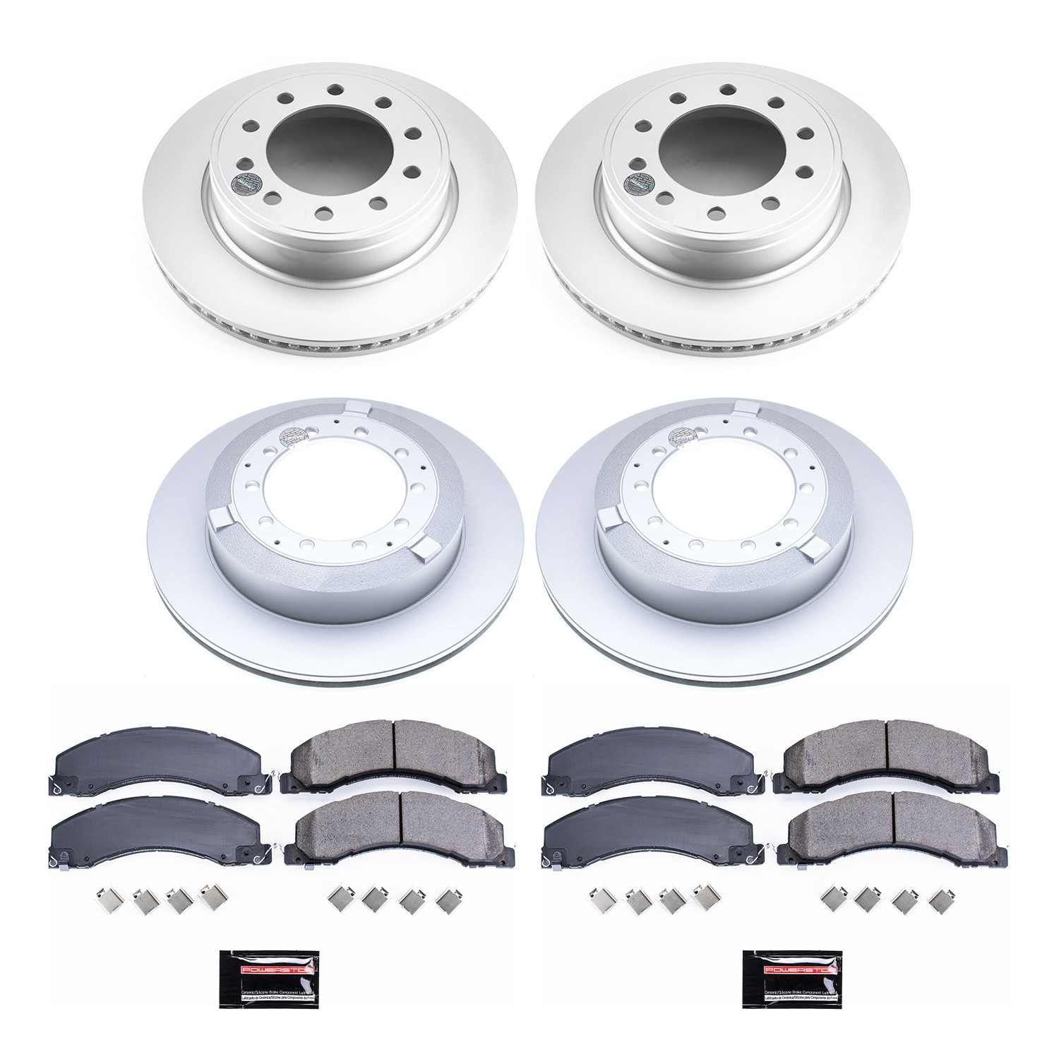 Power Stop 13-18 Ram 5500 Front & Rear Z17 Coated Brake Kit
