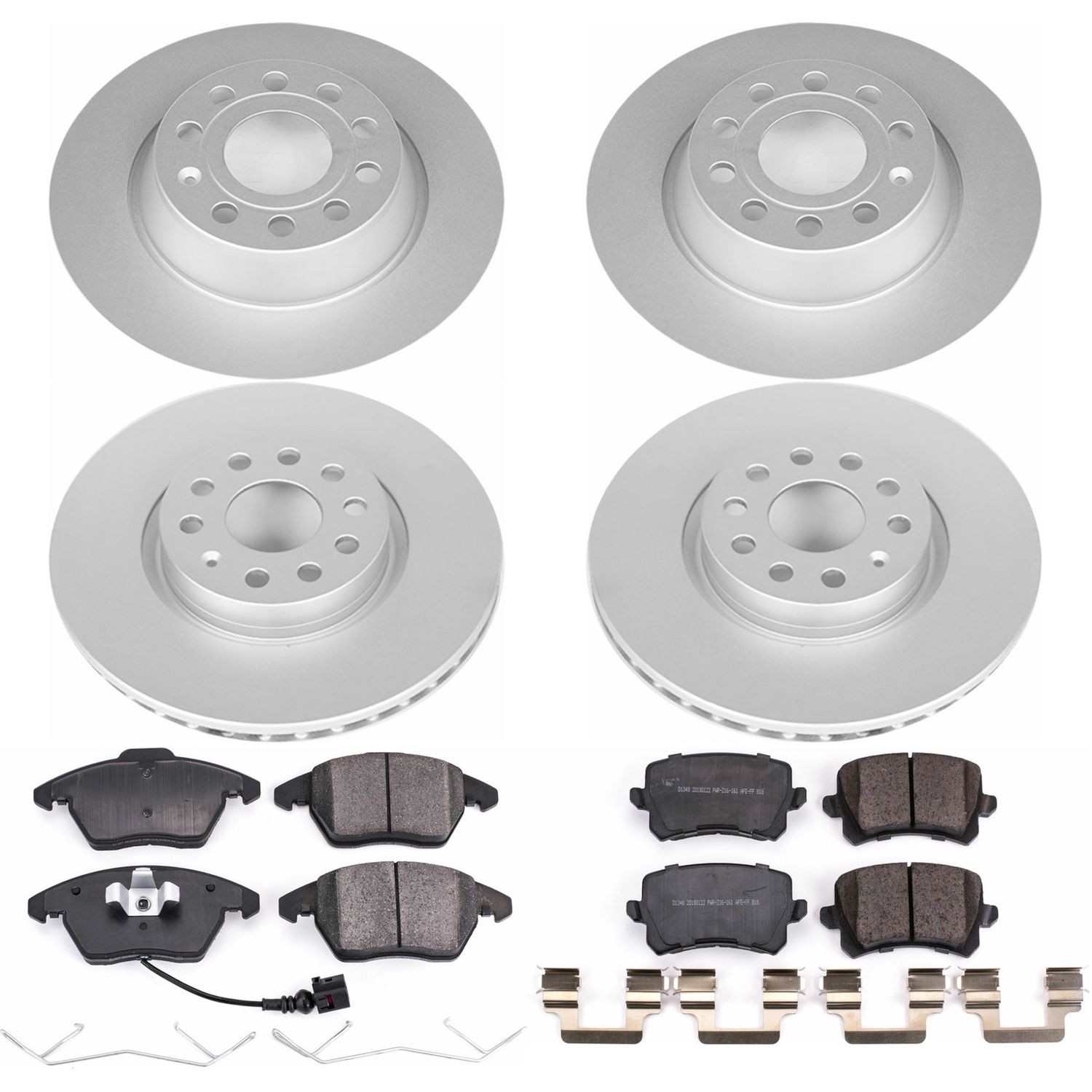 Power Stop 09-17 Volkswagen CC Front & Rear Z23 Evolution Sport Coated Brake Kit