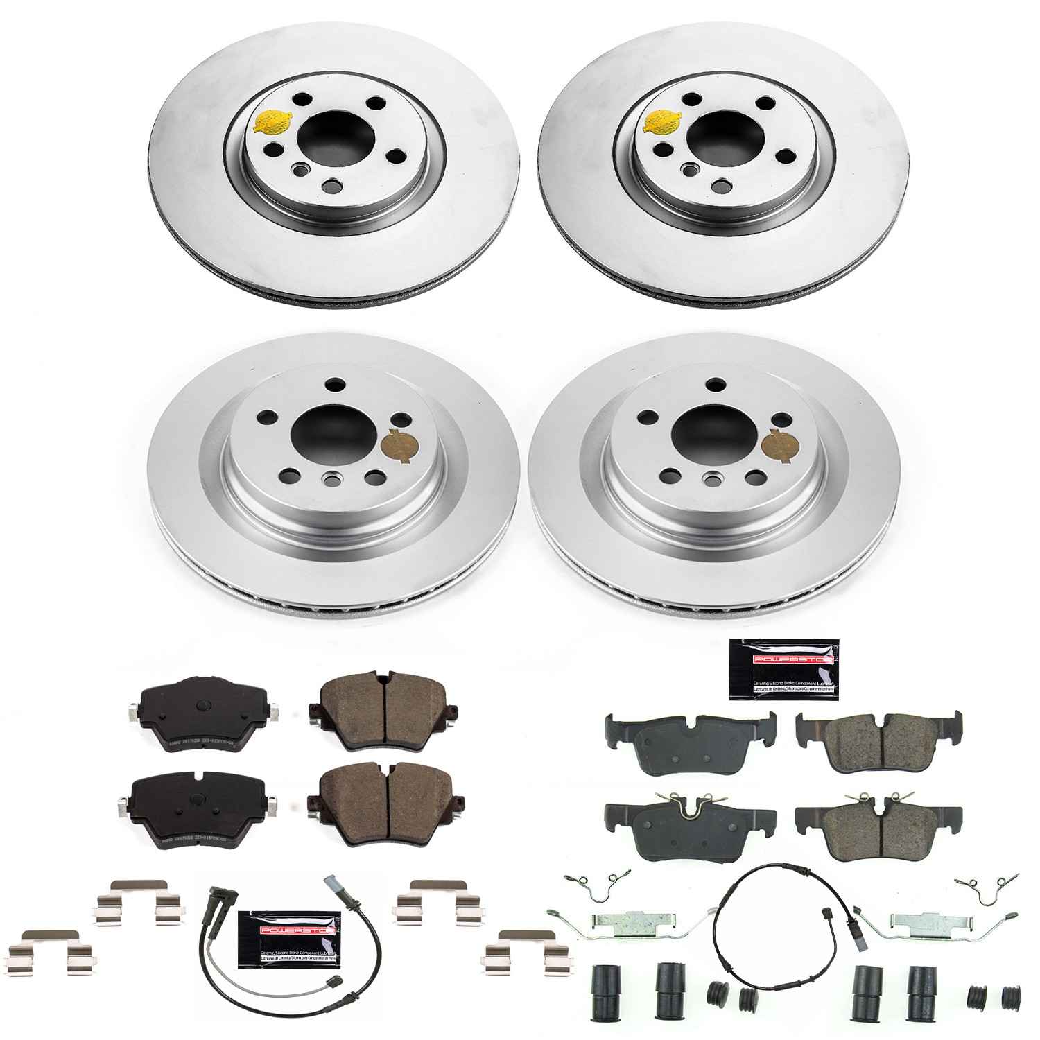 Power Stop 16-19 BMW X1 Front & Rear Z23 Evolution Sport Coated Brake Kit