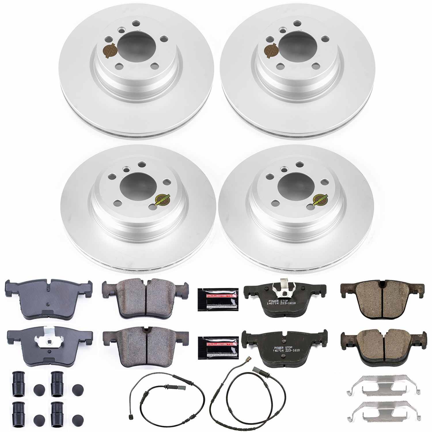 Power Stop 2015 BMW 328i xDrive Front & Rear Z23 Evolution Sport Coated Brake Kit