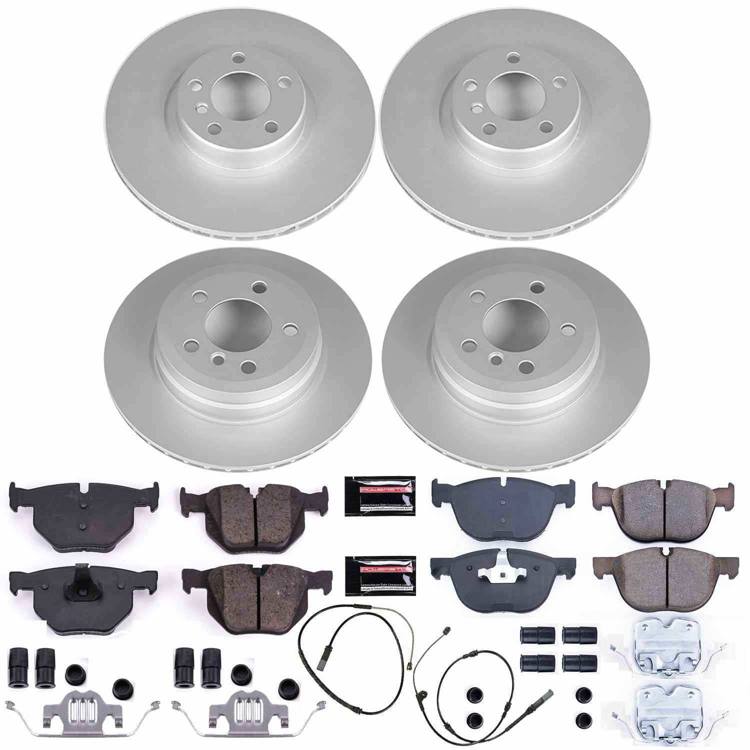 Power Stop 16-18 BMW X5 Front & Rear Z23 Evolution Sport Coated Brake Kit