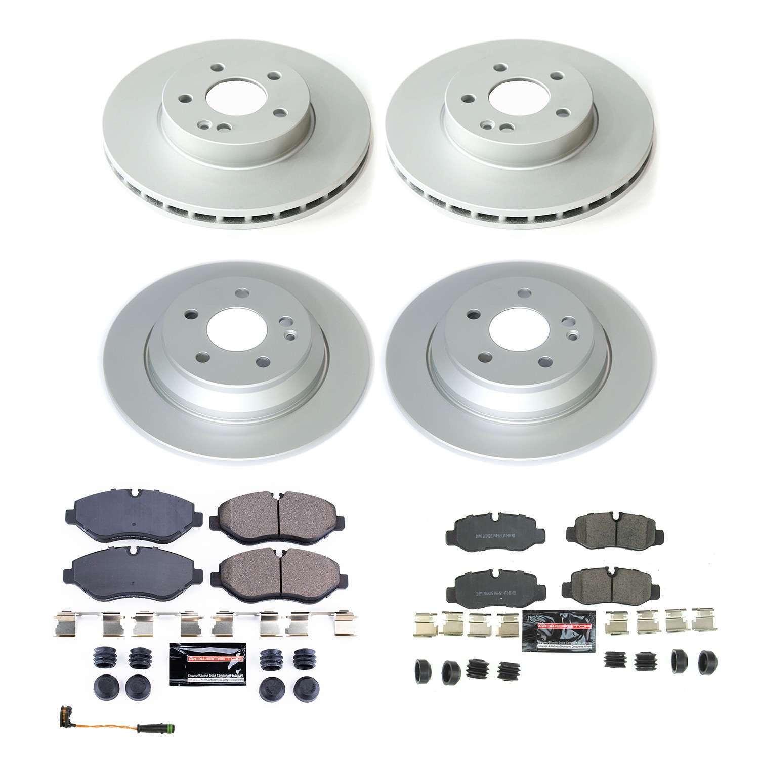 Power Stop 16-21 Mercedes-Benz Metris Front & Rear Z17 Coated Brake Kit