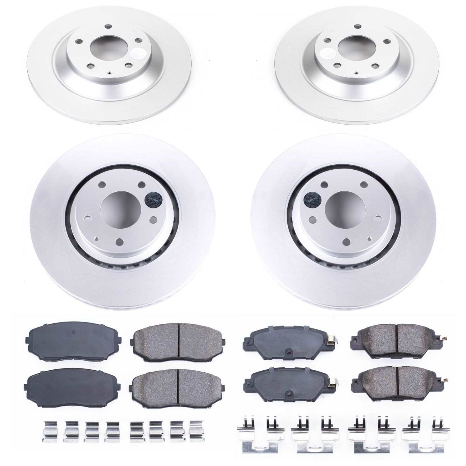 Power Stop 2019 Mazda CX-5 Front & Rear Z17 Evolution Geomet Coated Brake Kit