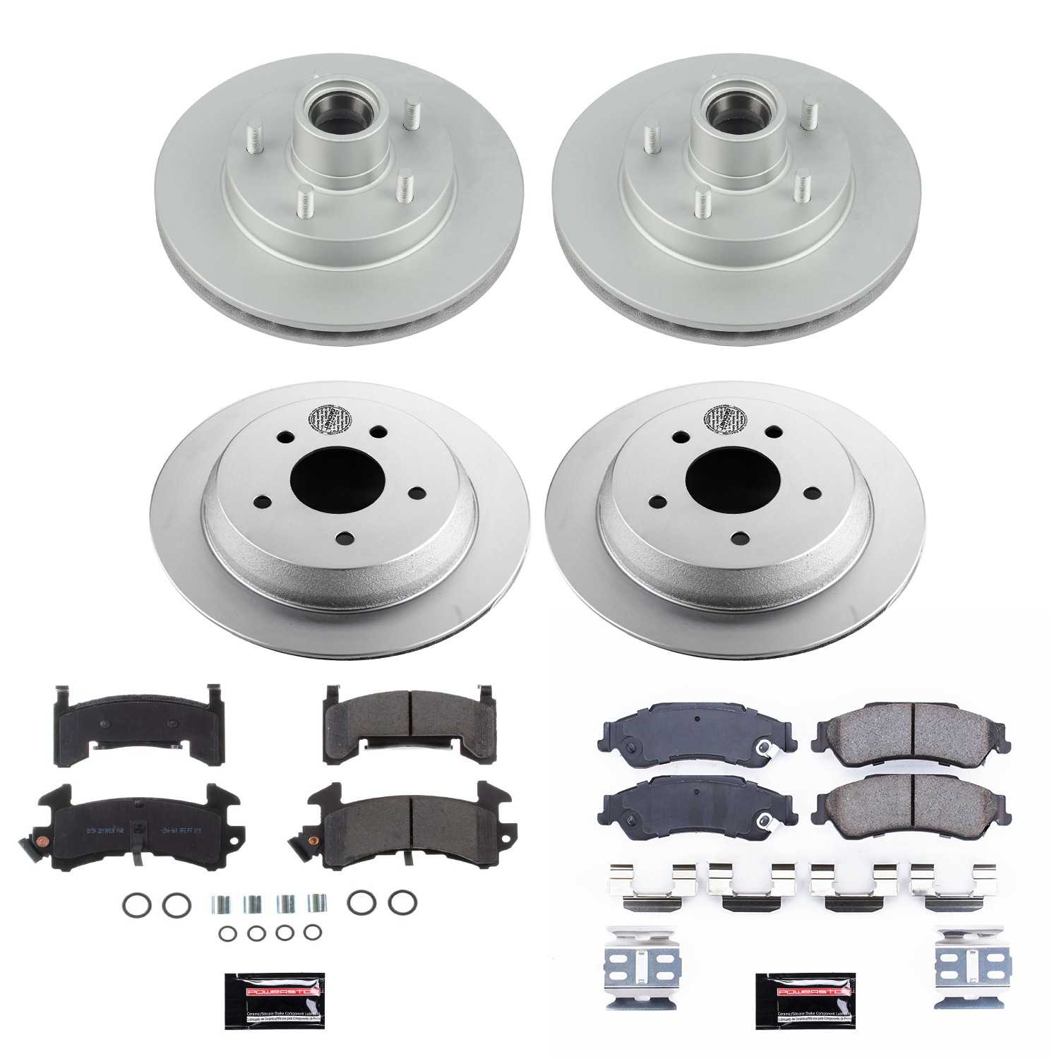 Power Stop 2003 Chevrolet S10 Front & Rear Z17 Evolution Geomet Coated Brake Kit