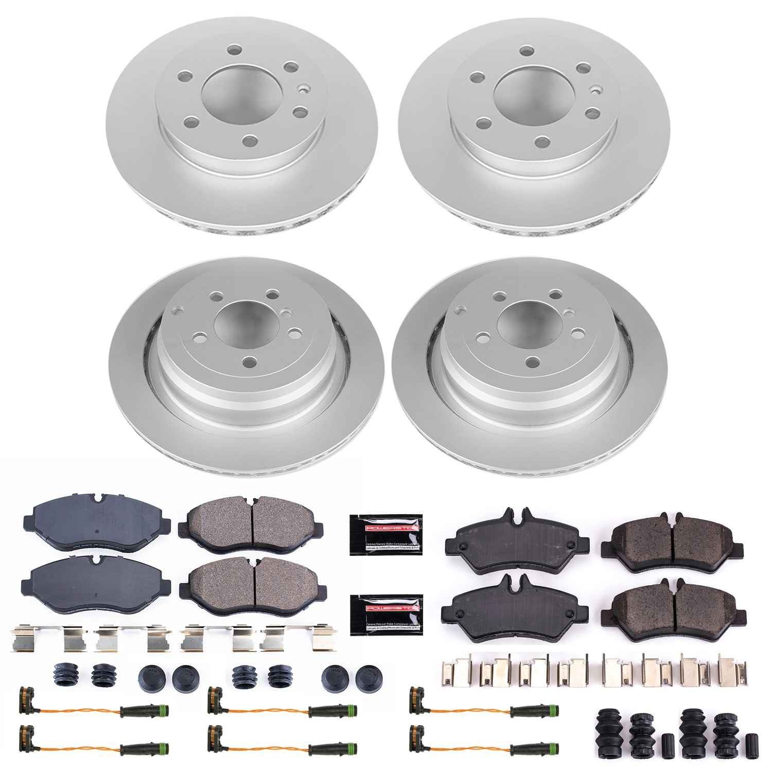 Power Stop 07-08 Freightliner Sprinter 2500 Front & Rear Z17 Evolution Geomet Coated Brake Kit