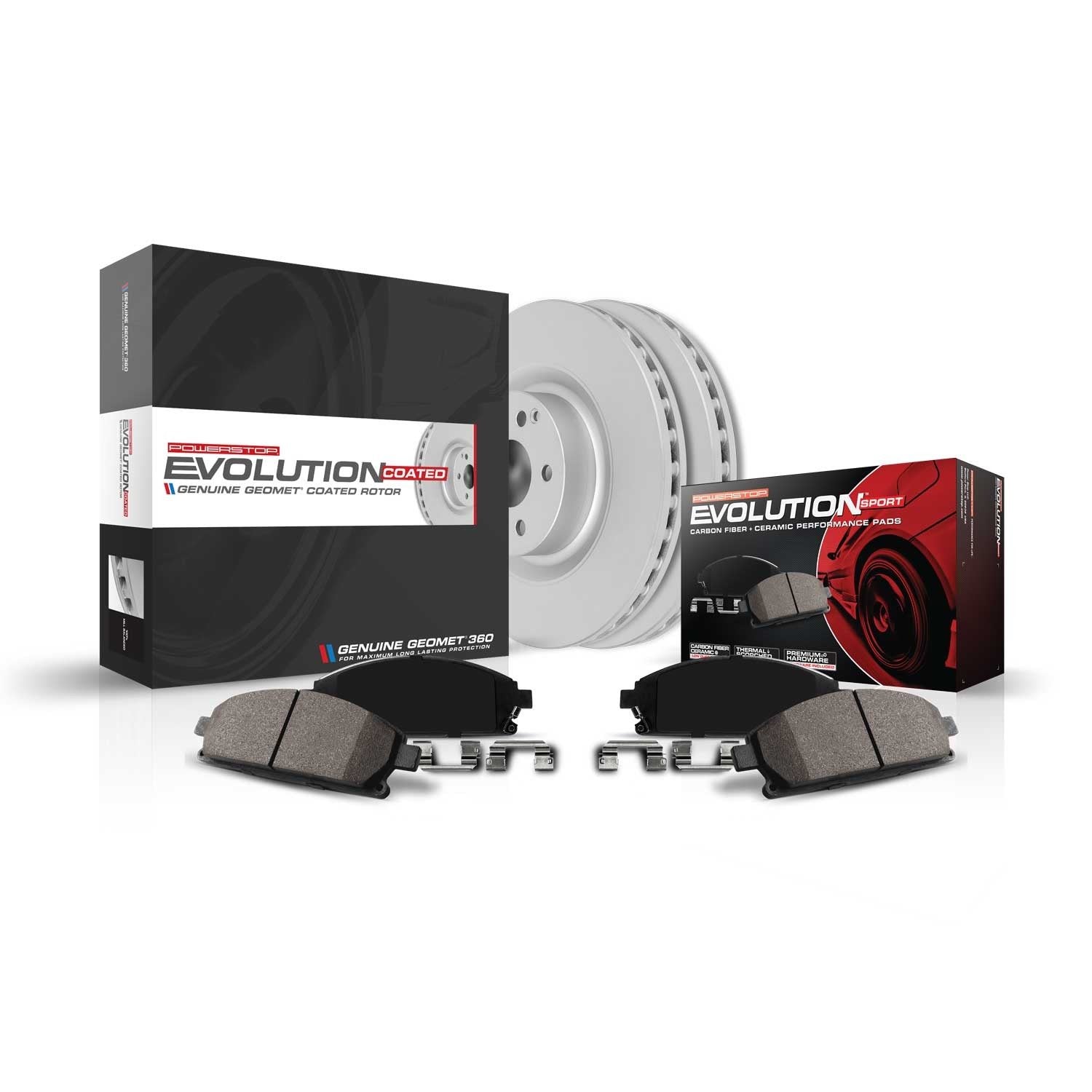 Power Stop 18-21 Land Rover Range Rover Sport Front Z23 Coated Brake Kit