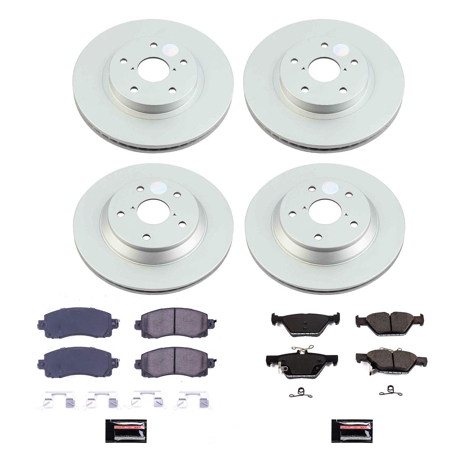 Power Stop 19-21 Subaru Forester Front & Rear Z17 Coated Brake Kit