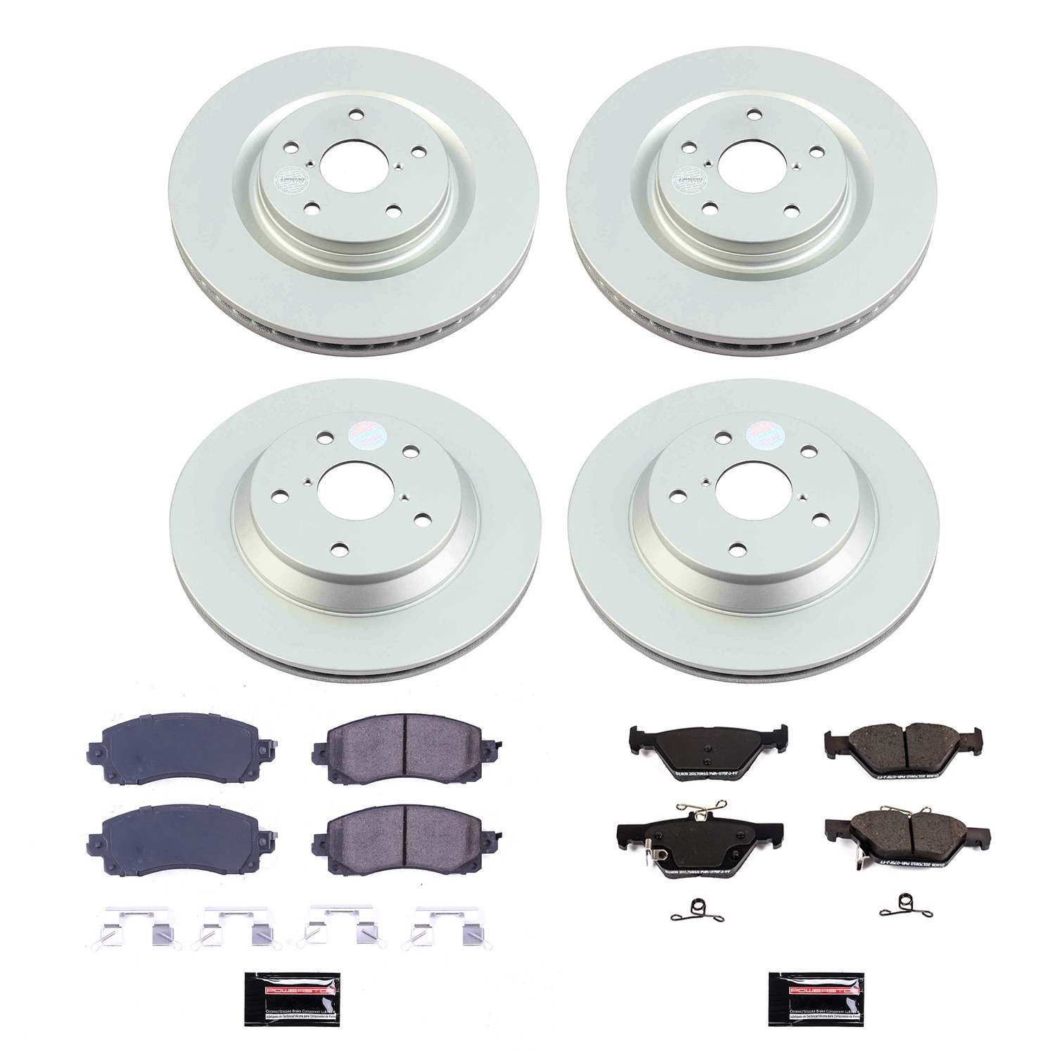 Power Stop 19-21 Subaru Forester Front & Rear Z17 Coated Brake Kit