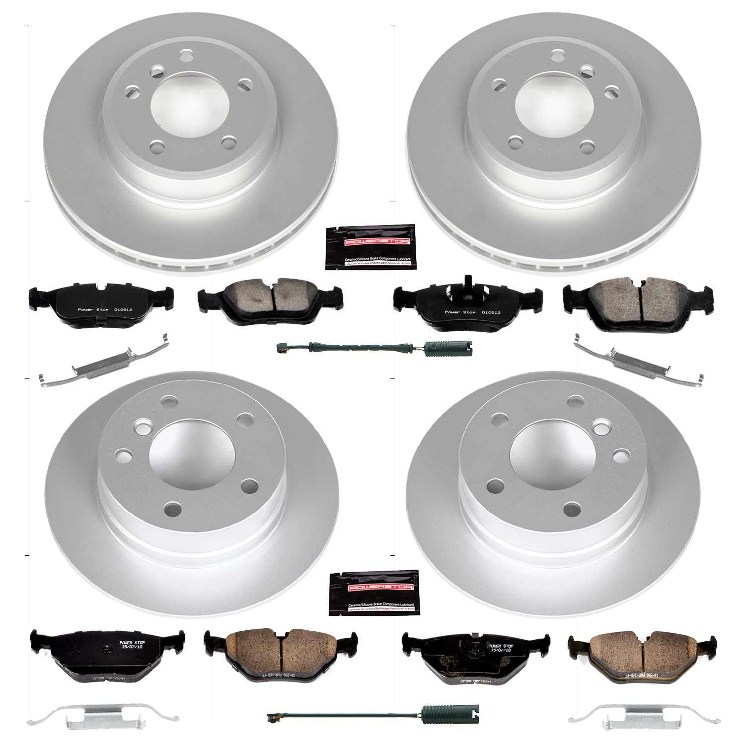 Power Stop 01-02 BMW Z3 Front & Rear Z23 Evolution Sport Coated Brake Kit