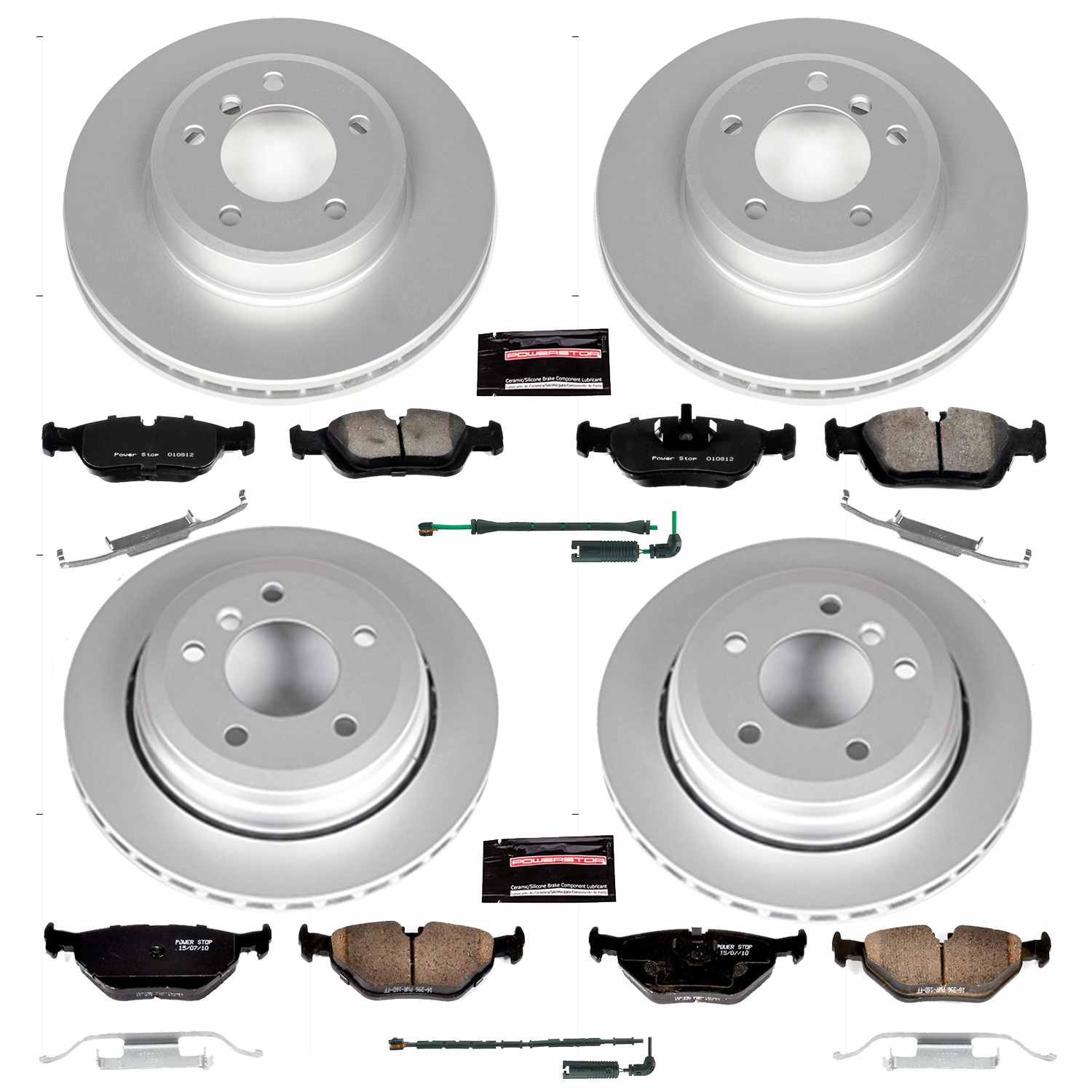 Power Stop 01-05 BMW 325xi Front & Rear Z23 Evolution Sport Coated Brake Kit