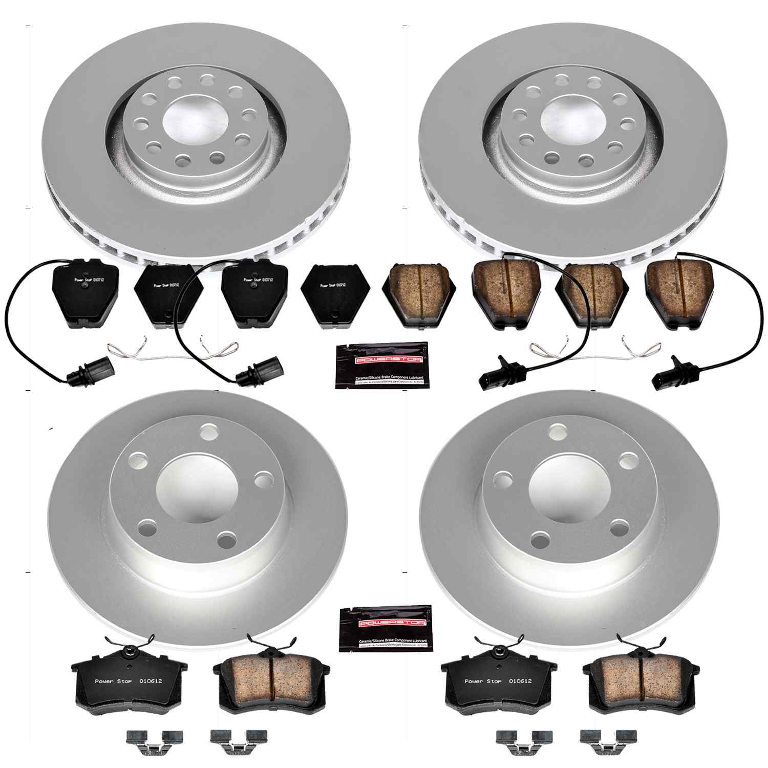 Power Stop 01-05 Audi Allroad Quattro Front & Rear Z23 Evolution Sport Coated Brake Kit