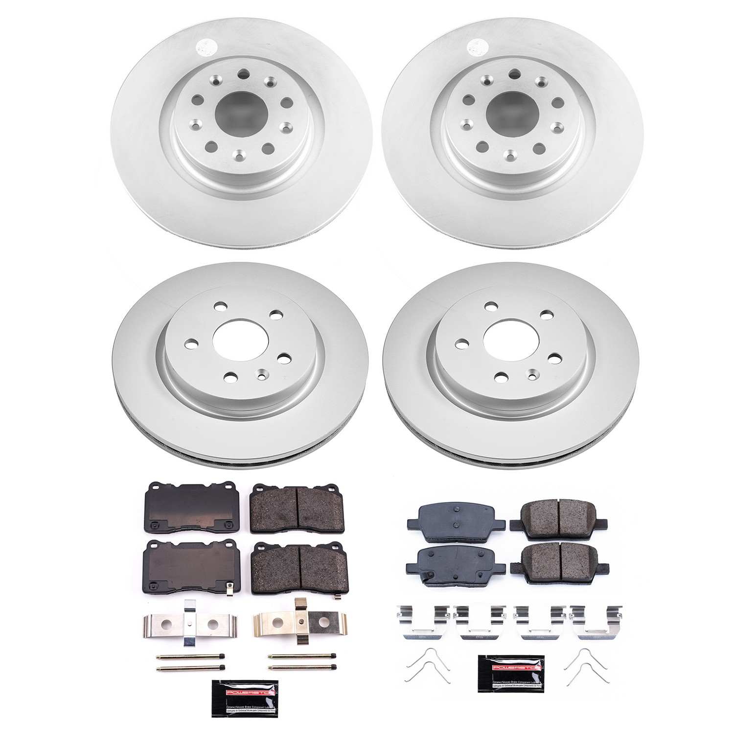 Power Stop 2021 Chevrolet Camaro Front & Rear Z17 Coated Brake Kit