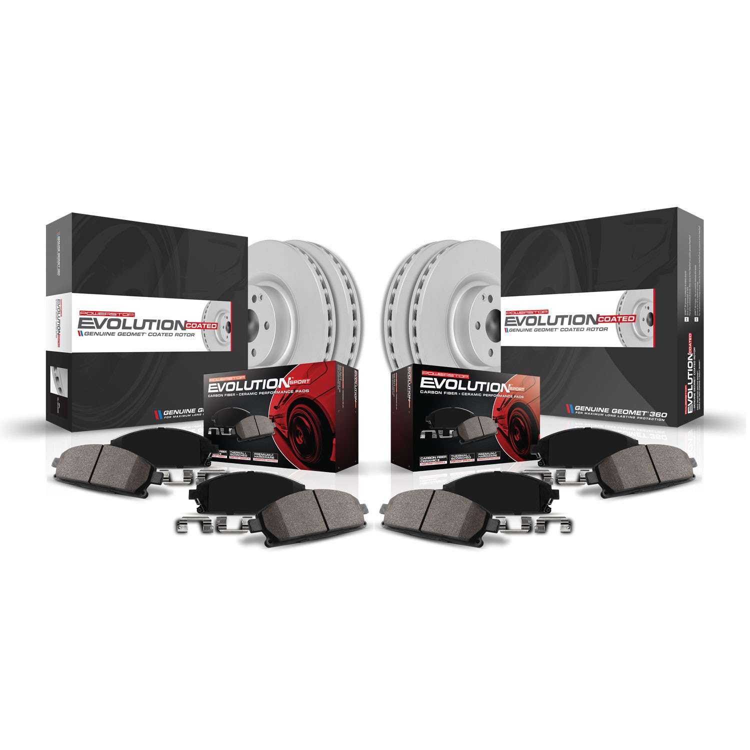Power Stop 00-01 Audi A6 Quattro Front & Rear Z23 Evolution Sport Coated Brake Kit