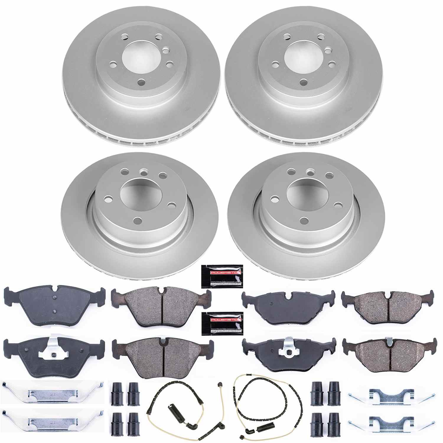 Power Stop 06-08 BMW Z4 Front & Rear Z23 Evolution Sport Coated Brake Kit
