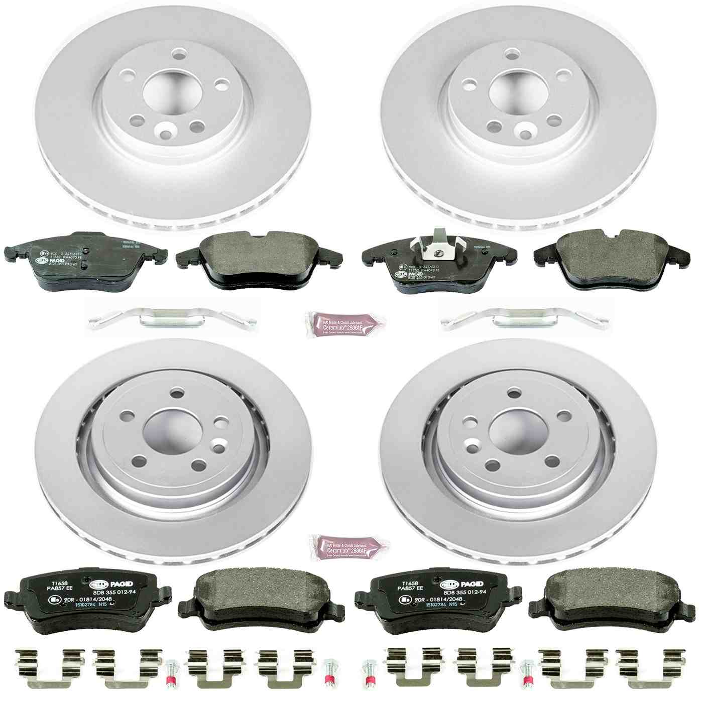 Power Stop 09-13 Volvo XC70 Front & Rear Euro-Stop Brake Kit