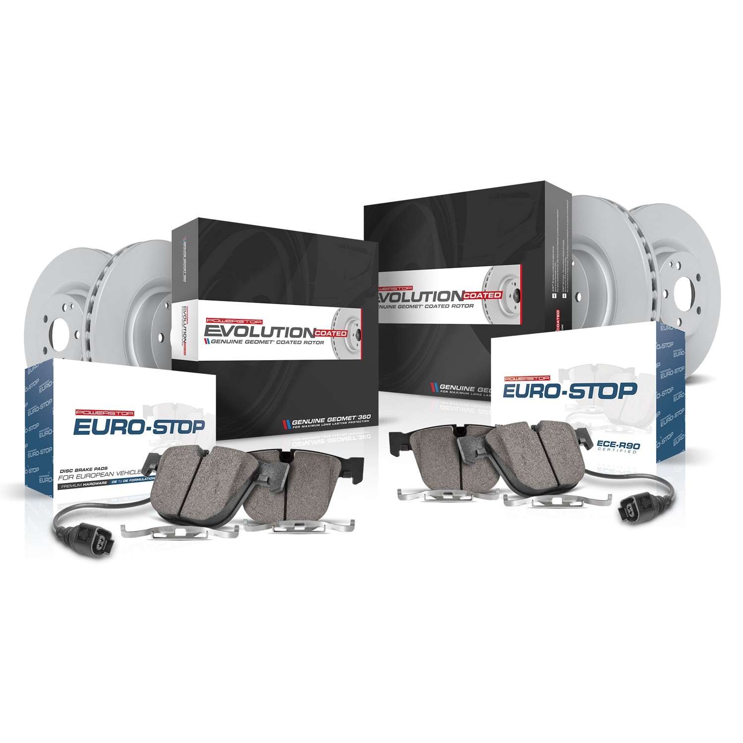 Power Stop 13-19 BMW 650i xDrive Gran Coupe Front & Rear Eurostop Brake Kit