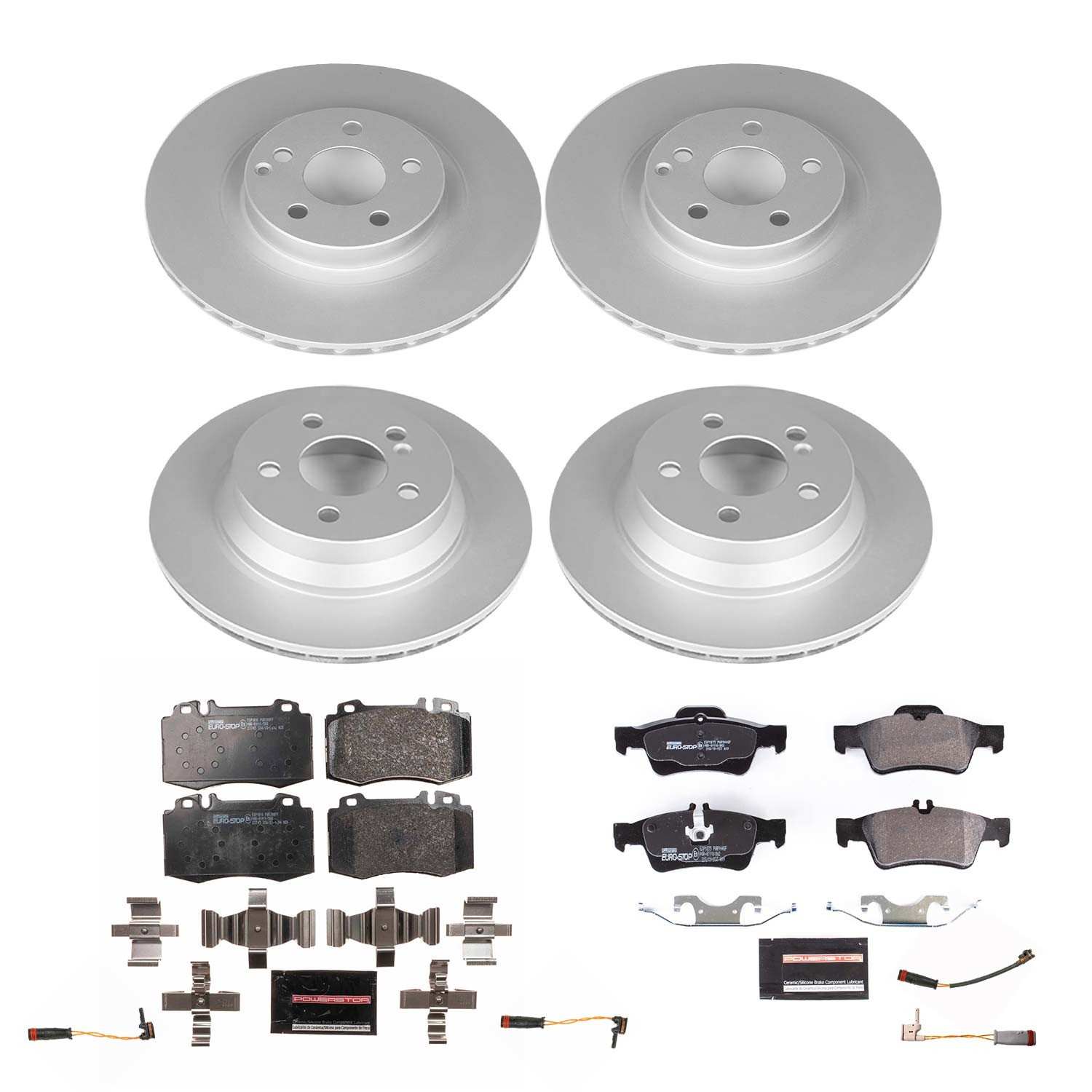 Power Stop 08-11 Mercedes-Benz CLS550 Front & Rear Euro-Stop Brake Kit
