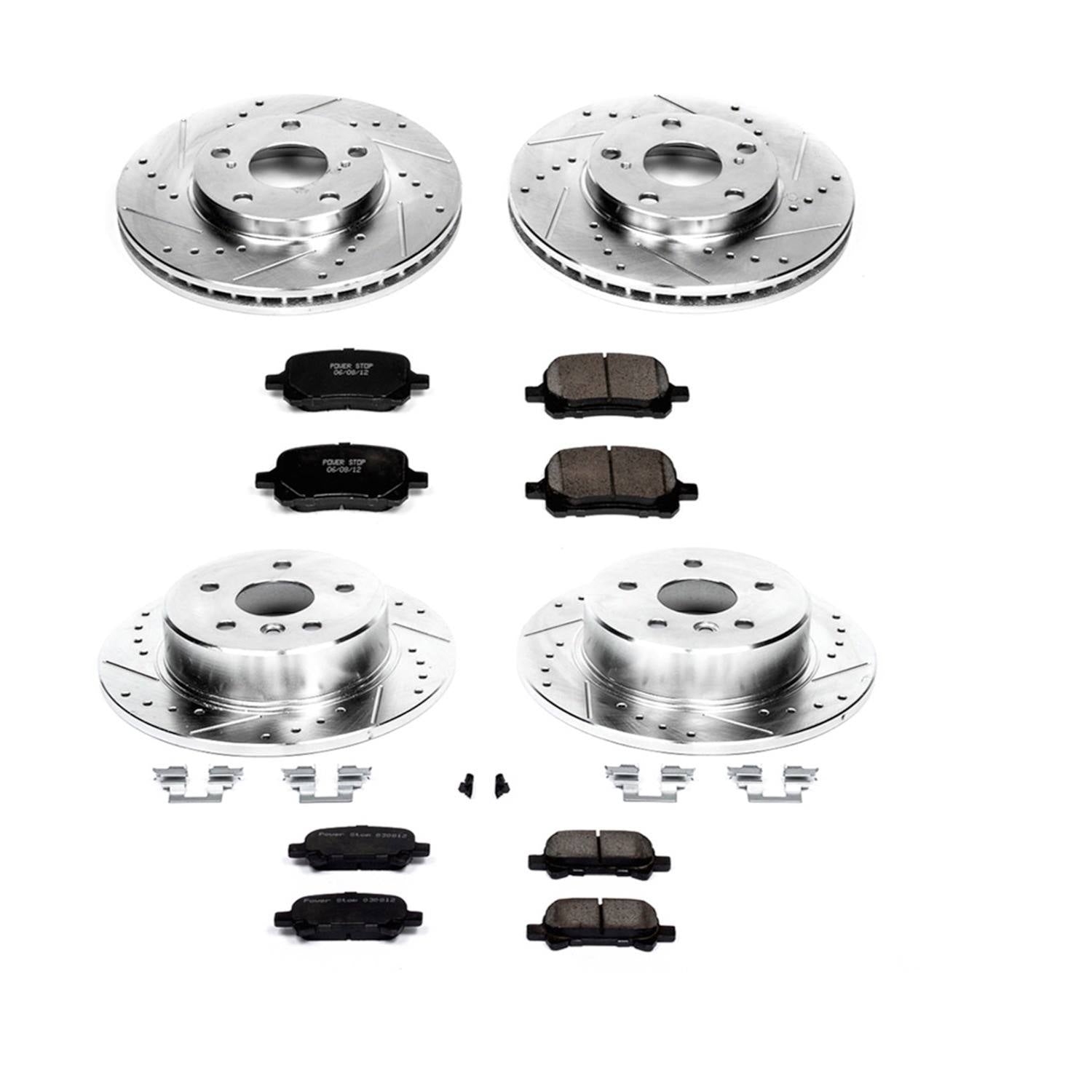 Power Stop 00-04 Toyota Avalon Front & Rear Z23 Evolution Sport Brake Kit