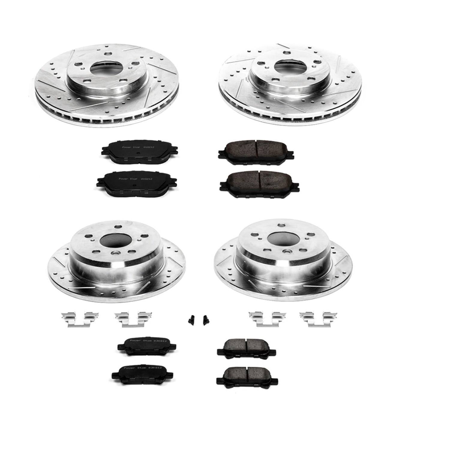 Power Stop 02-06 Toyota Camry Front & Rear Z23 Evolution Sport Brake Kit