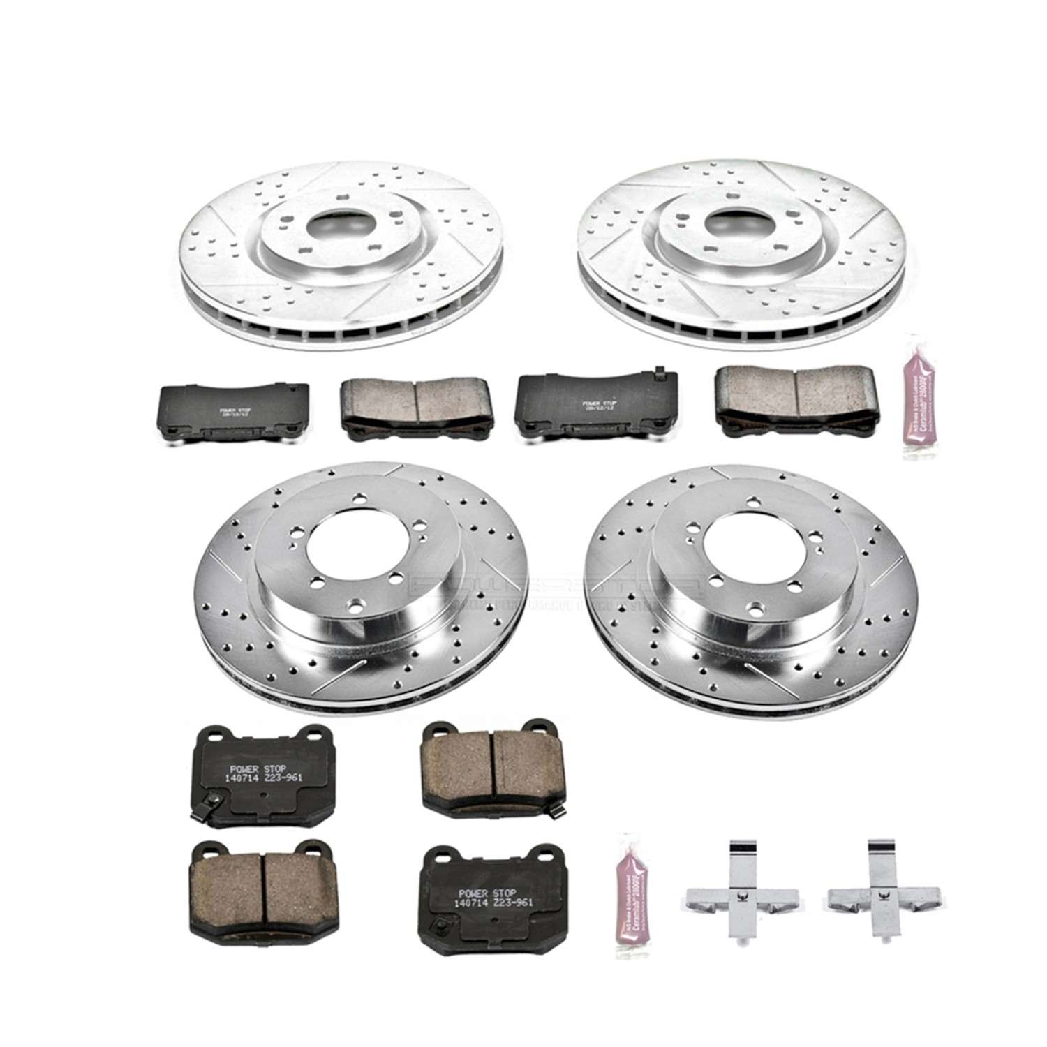 Power Stop 03-06 Mitsubishi Lancer Front & Rear Z23 Evolution Sport Brake Kit