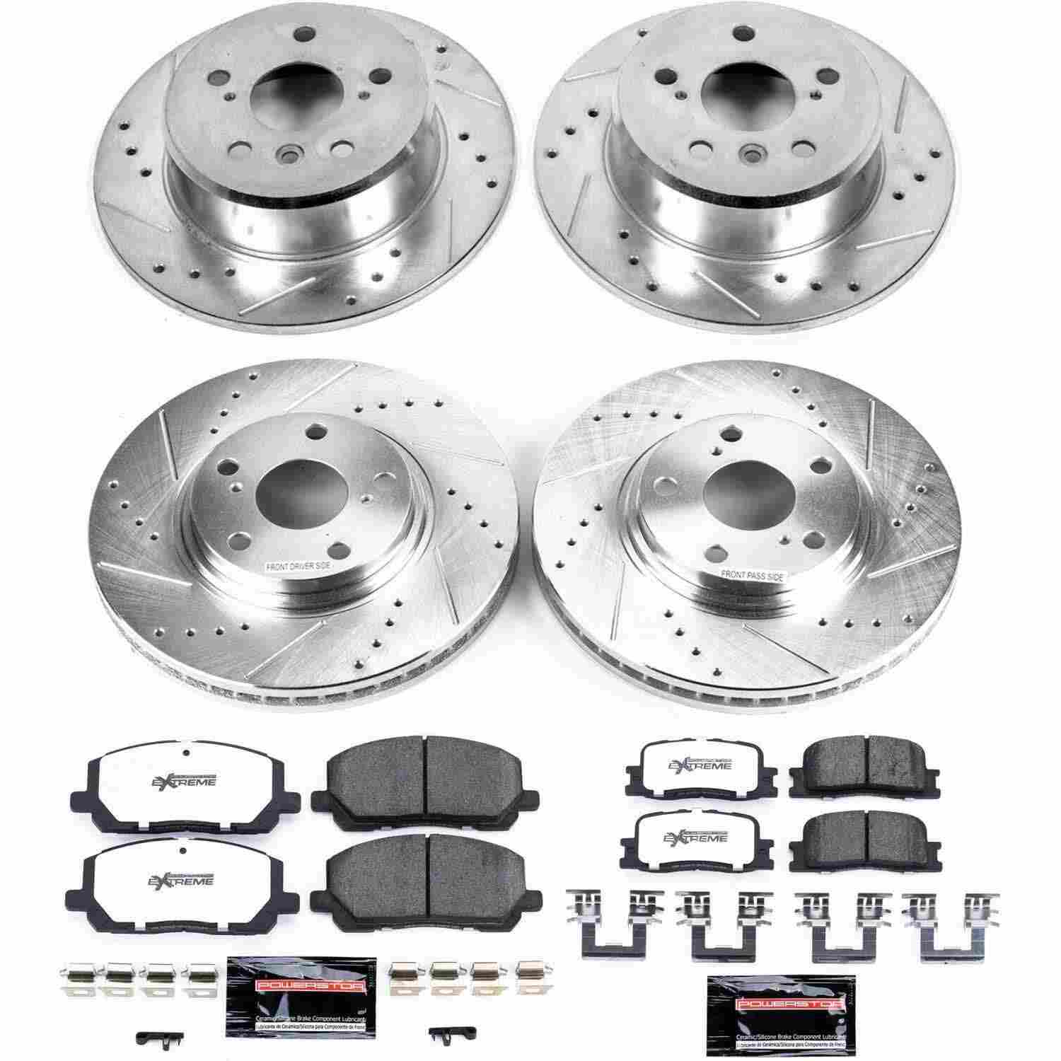 Power Stop 01-03 Toyota Highlander Front & Rear Z36 Truck & Tow Brake Kit
