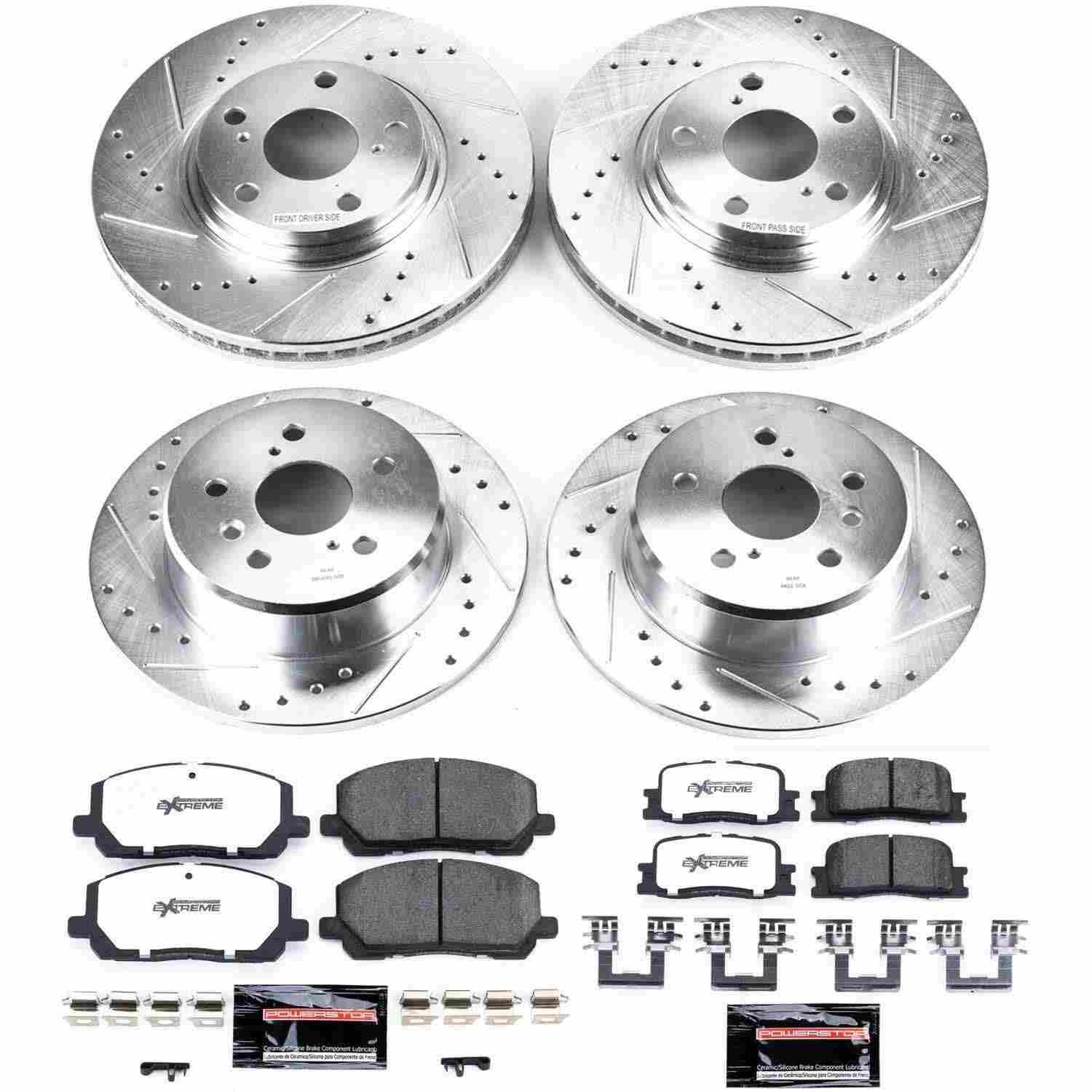 Power Stop 01-03 Toyota Highlander Front & Rear Z36 Truck & Tow Brake Kit