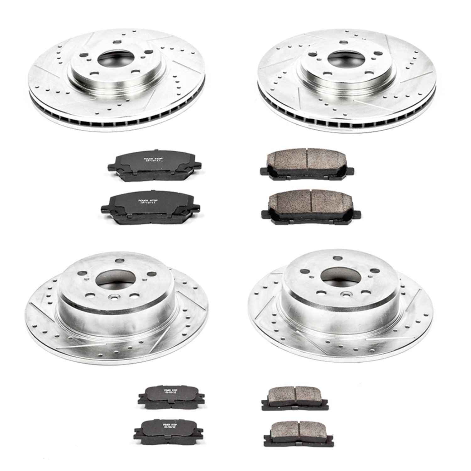 Power Stop 01-03 Toyota Highlander Front & Rear Z23 Evolution Sport Brake Kit
